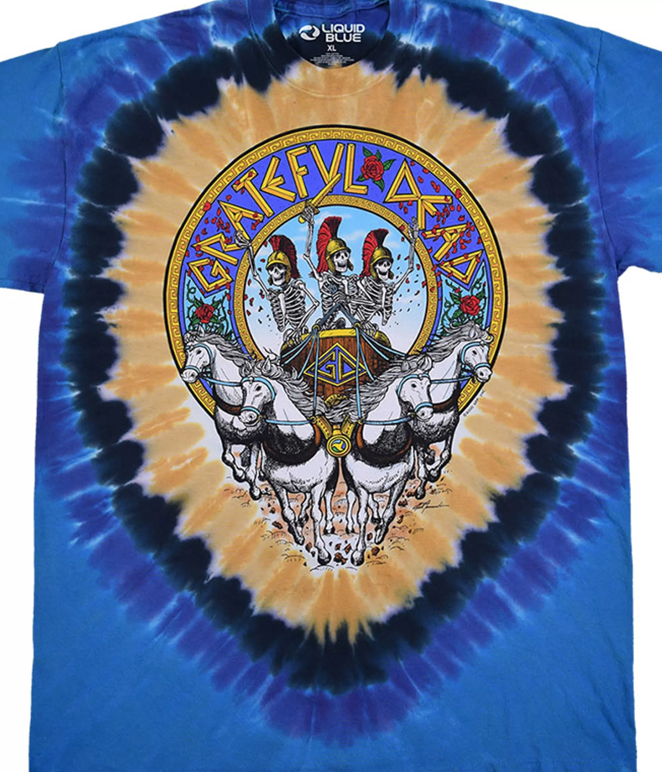 T-Shirt | Grateful Dead<Liquid Blue Chariot Tie-Dye T-Shirt