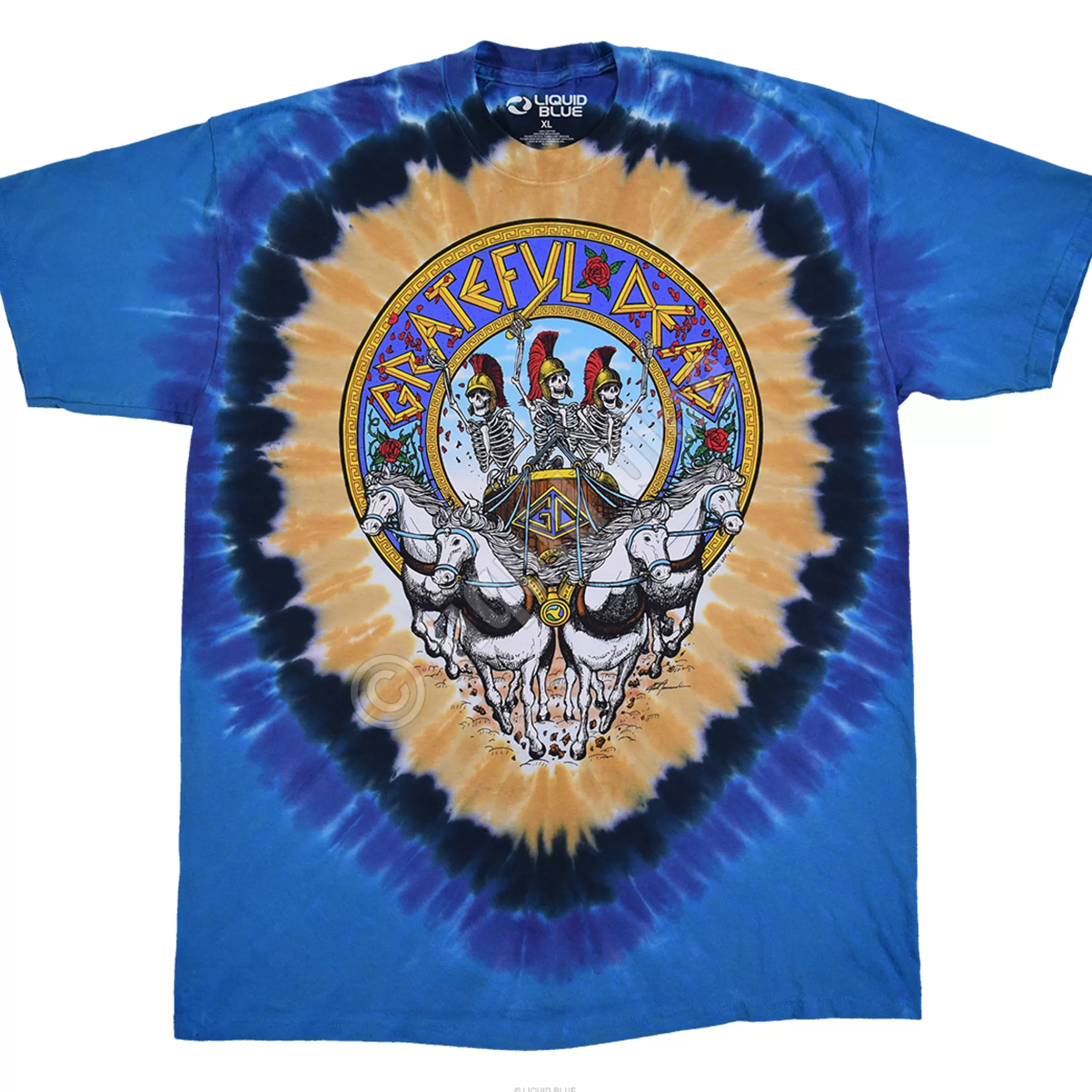 T-Shirt | Grateful Dead<Liquid Blue Chariot Tie-Dye T-Shirt