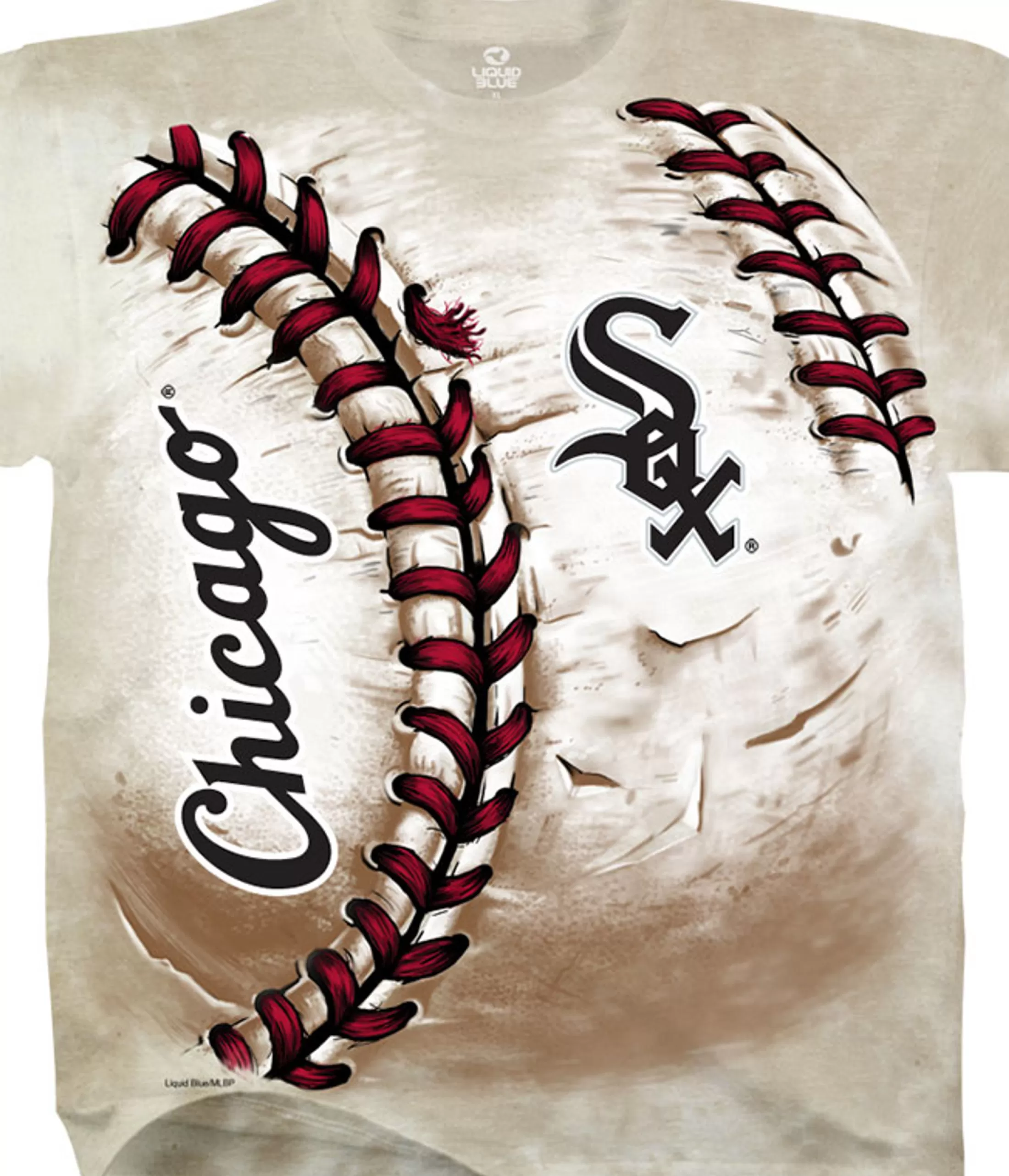 T-Shirt | Chicago White Sox<Liquid Blue Chicago White Sox Hardball Tie-Dye T-Shirt