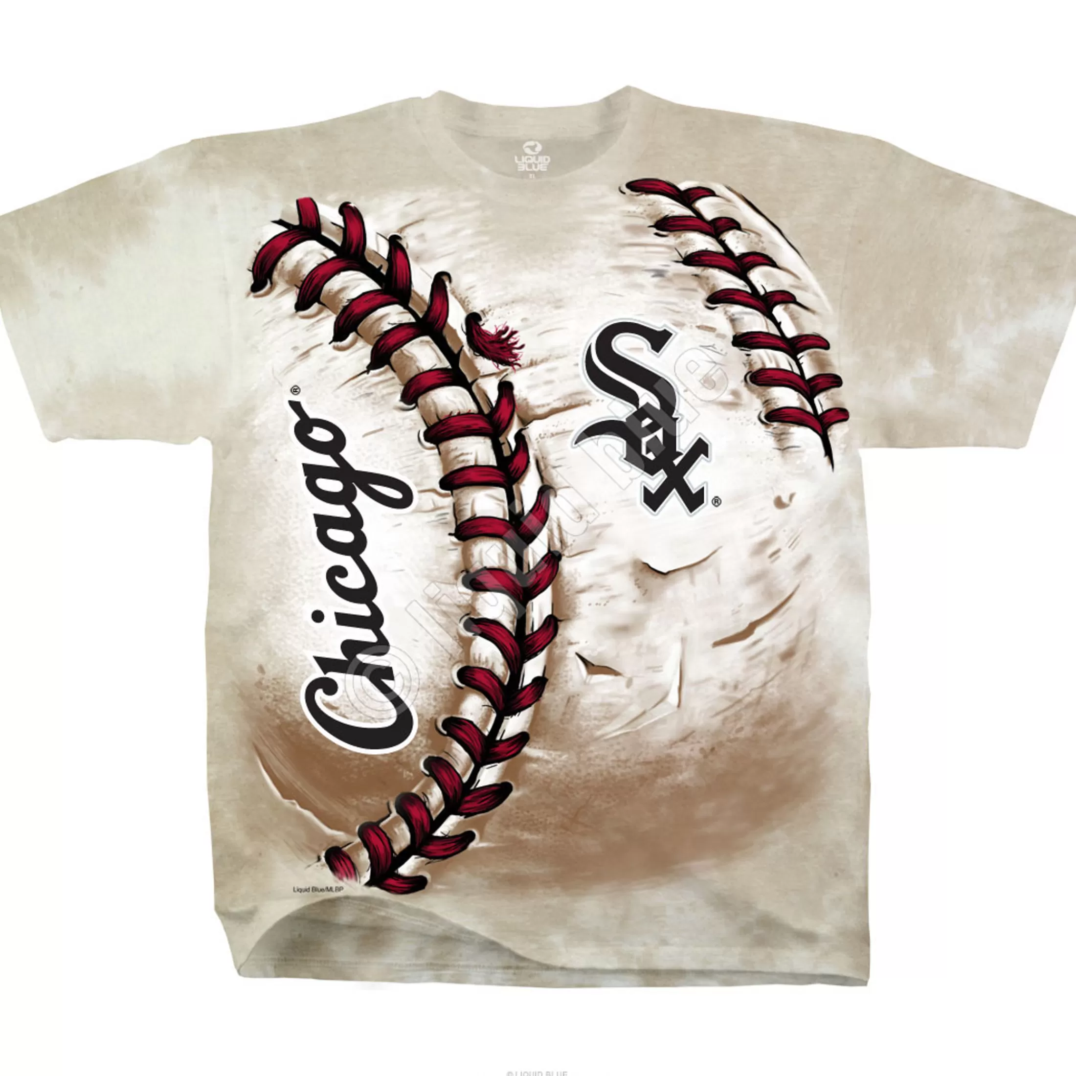 T-Shirt | Chicago White Sox<Liquid Blue Chicago White Sox Hardball Tie-Dye T-Shirt