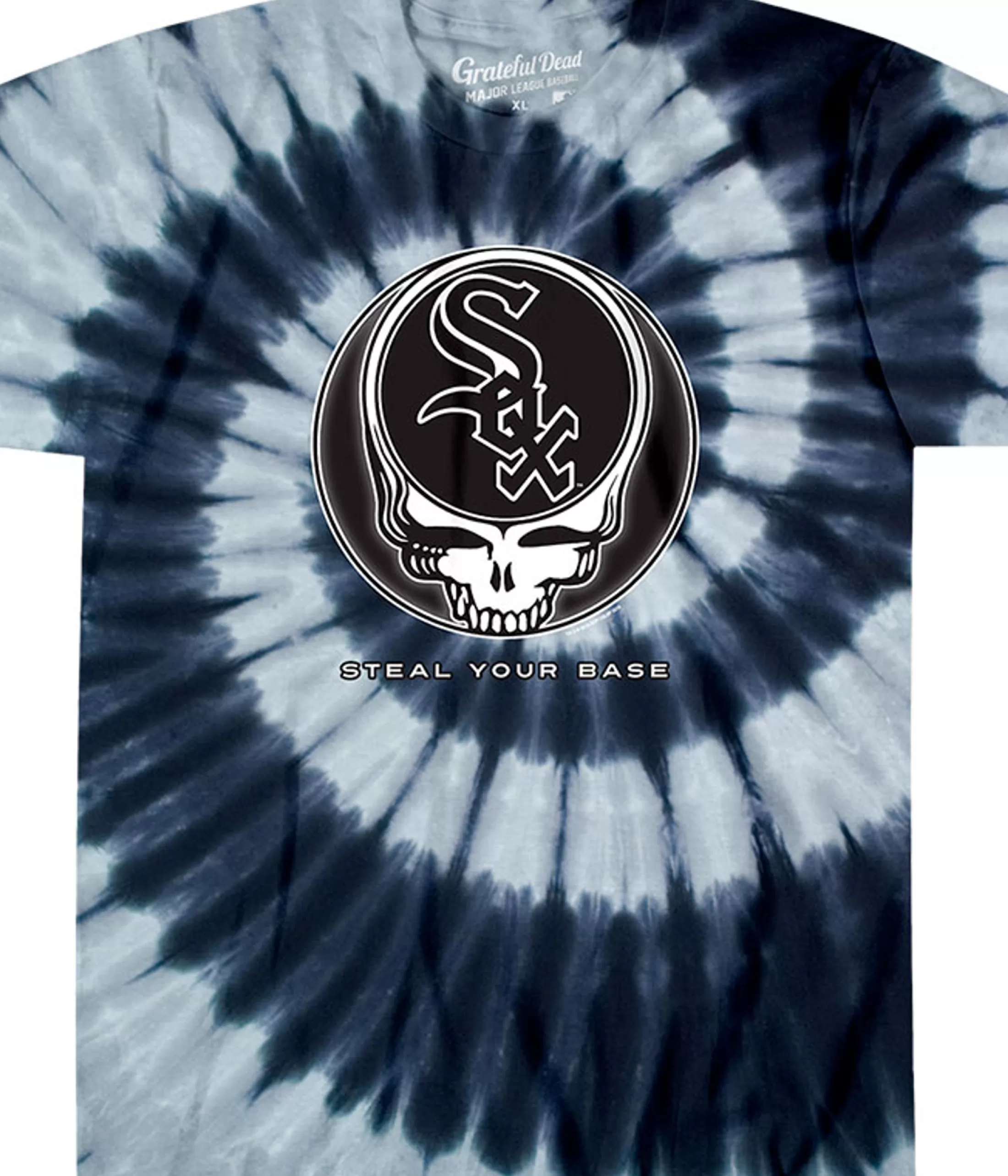 T-Shirt | Chicago White Sox<Liquid Blue Chicago White Sox Steal Your Base Tie-Dye T-Shirt