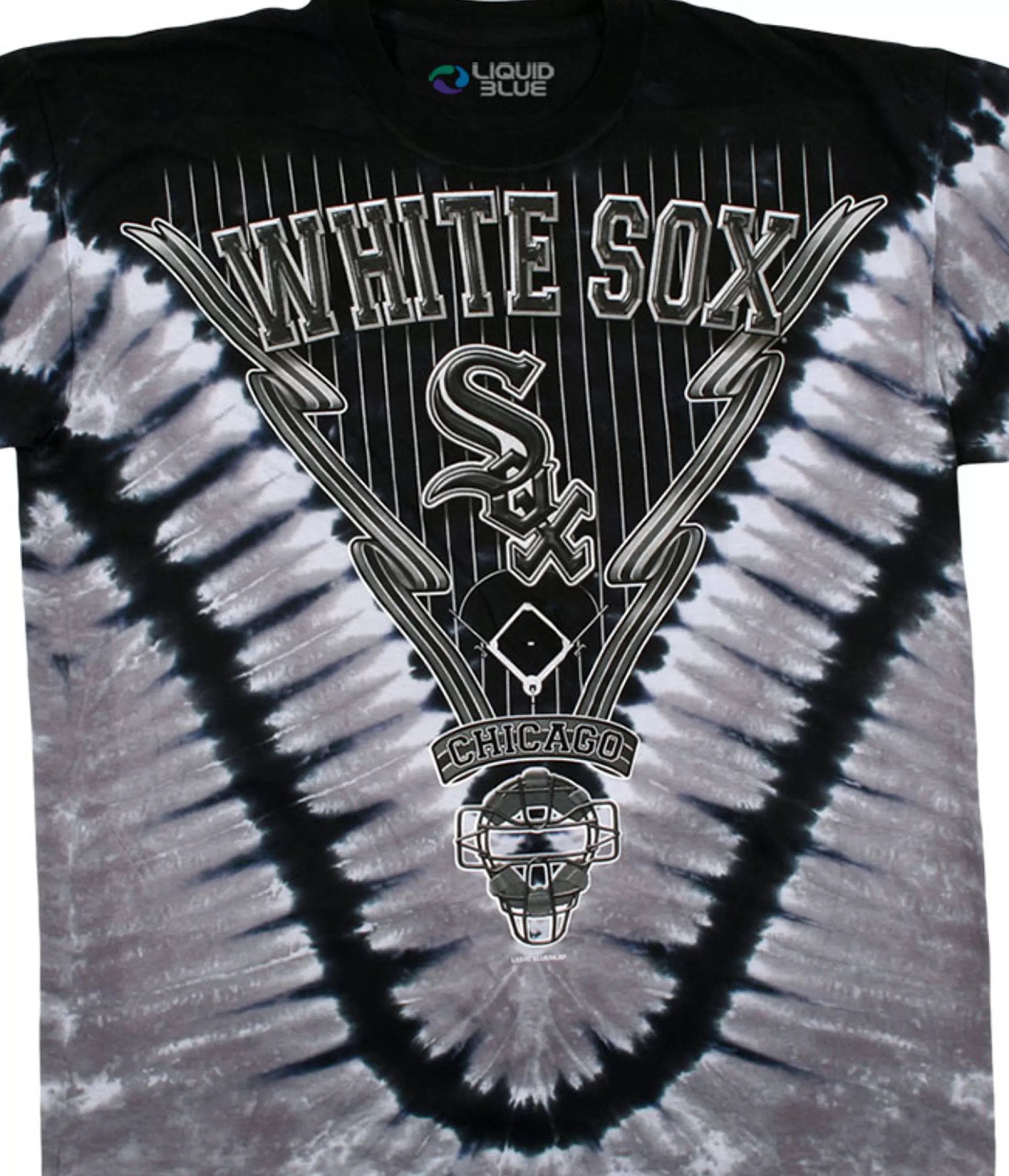 T-Shirt | Chicago White Sox<Liquid Blue Chicago White Sox V Tie-Dye T-Shirt