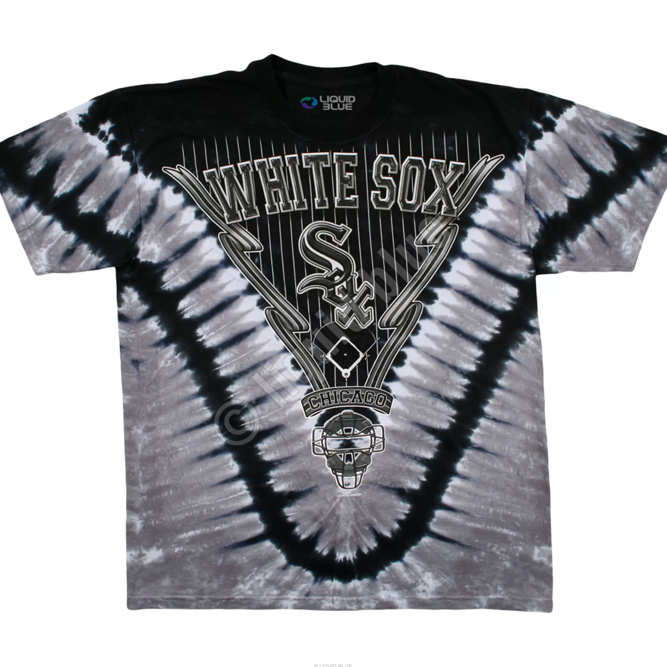 T-Shirt | Chicago White Sox<Liquid Blue Chicago White Sox V Tie-Dye T-Shirt