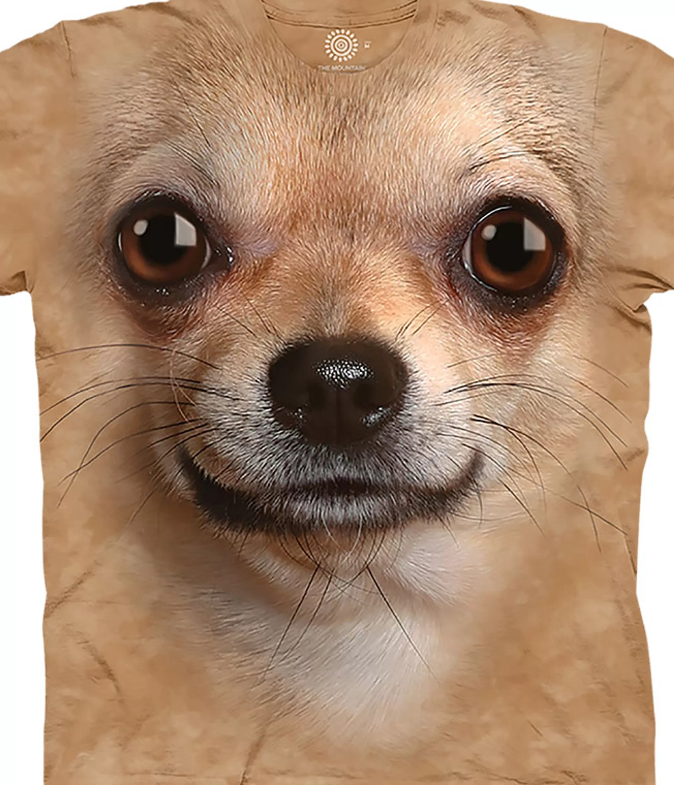 T-Shirt | Pets<Liquid Blue Chihuahua Face Classic Cotton T-Shirt