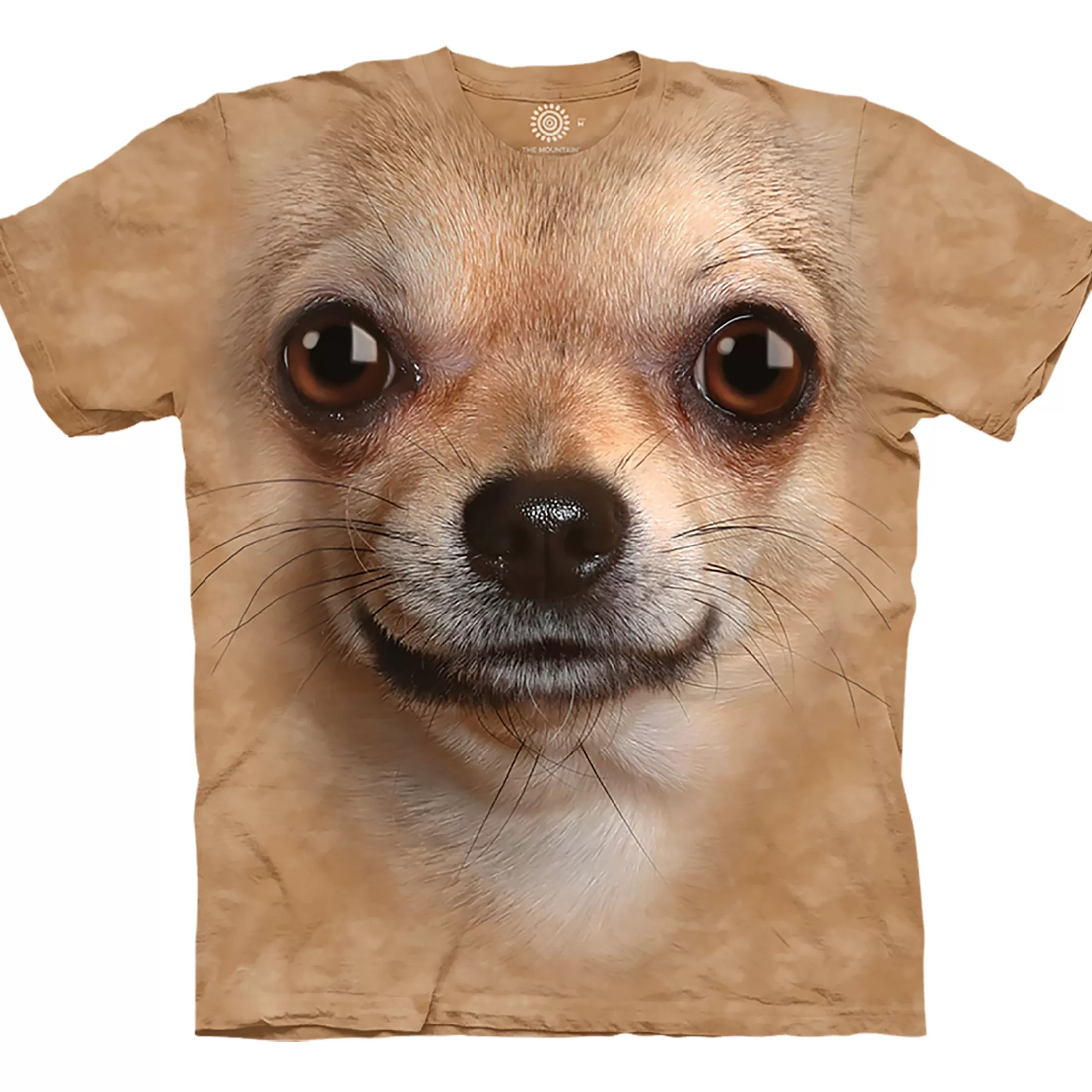 T-Shirt | Pets<Liquid Blue Chihuahua Face Classic Cotton T-Shirt