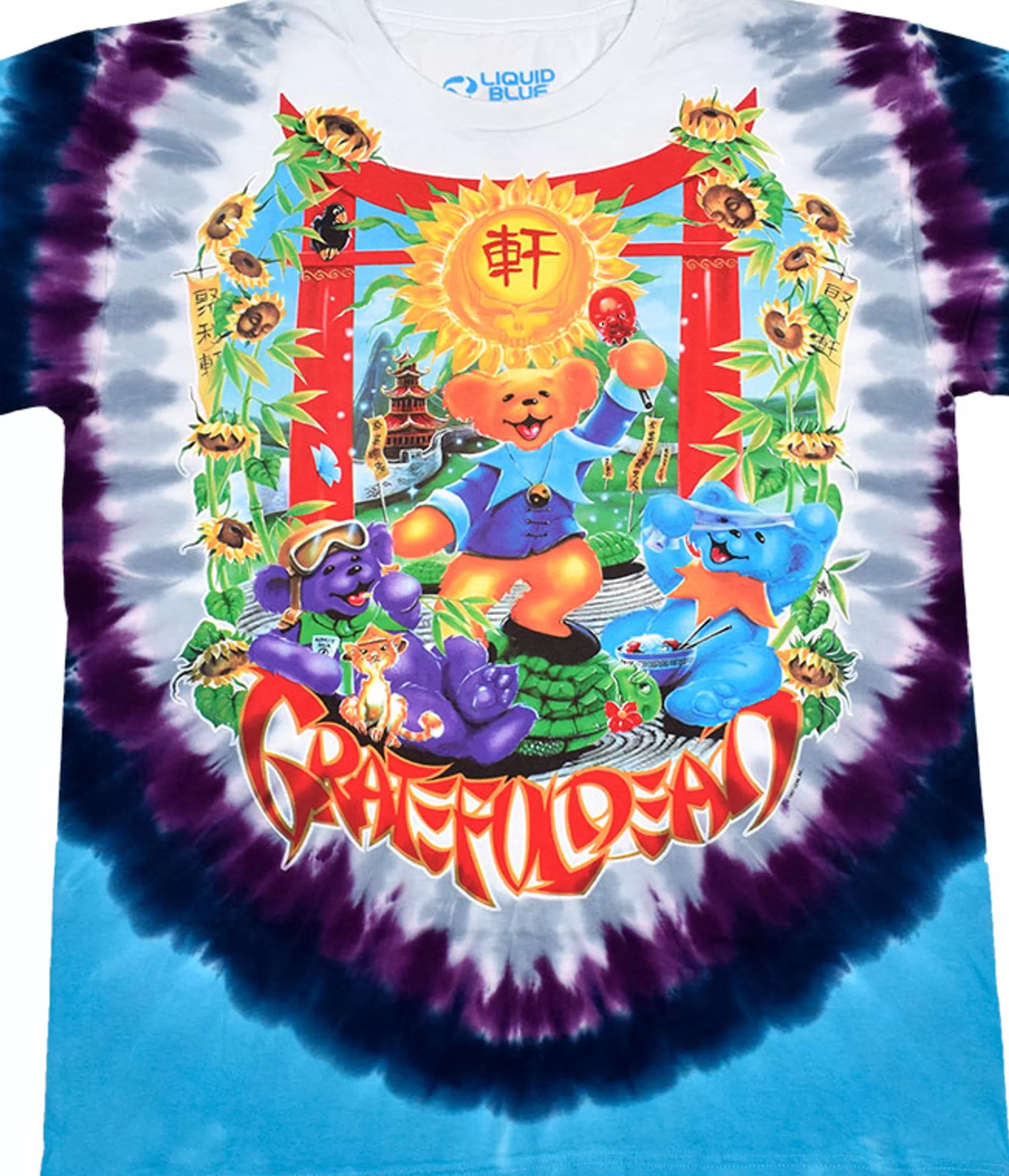 T-Shirt | Grateful Dead<Liquid Blue China Rider Tie-Dye T-Shirt