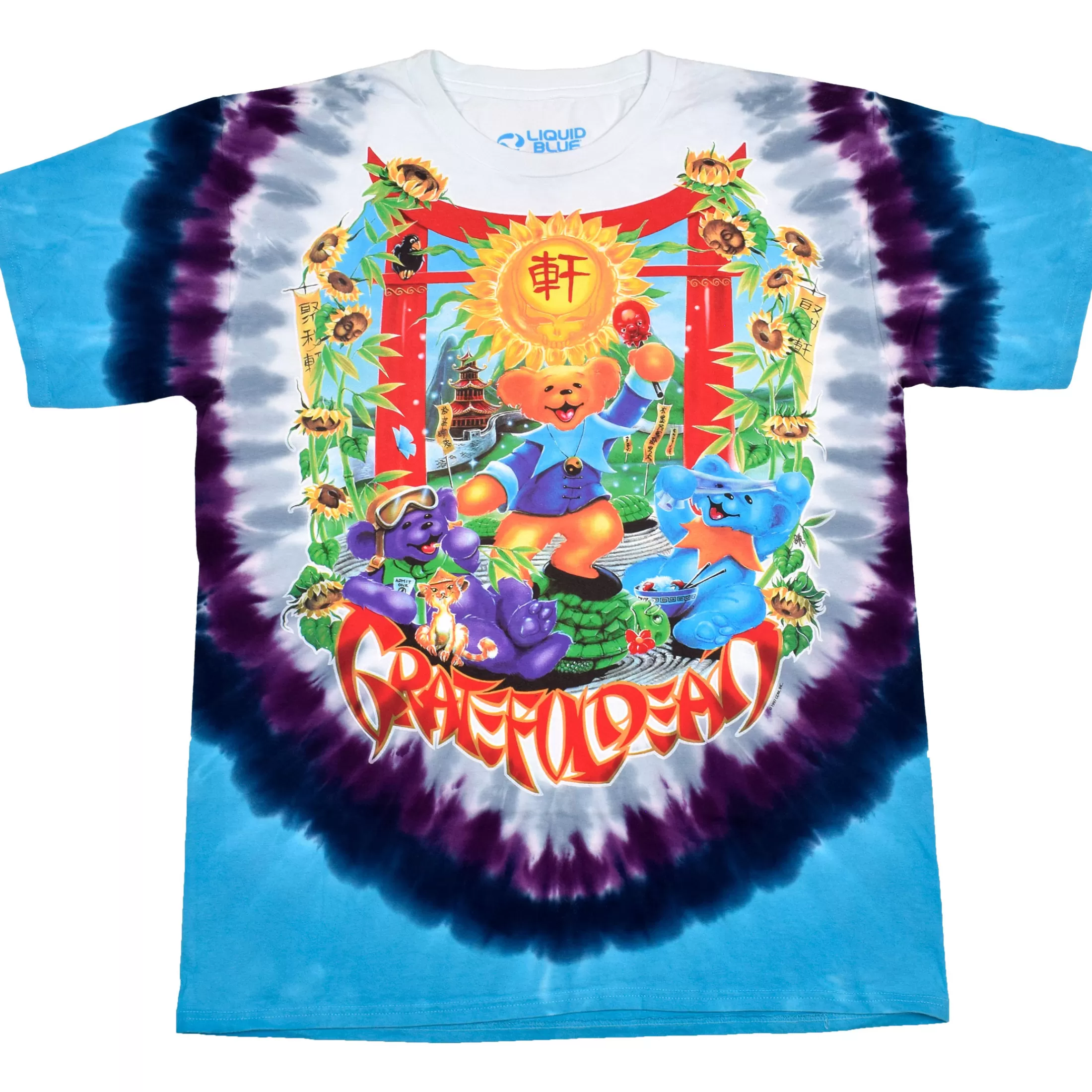 T-Shirt | Grateful Dead<Liquid Blue China Rider Tie-Dye T-Shirt