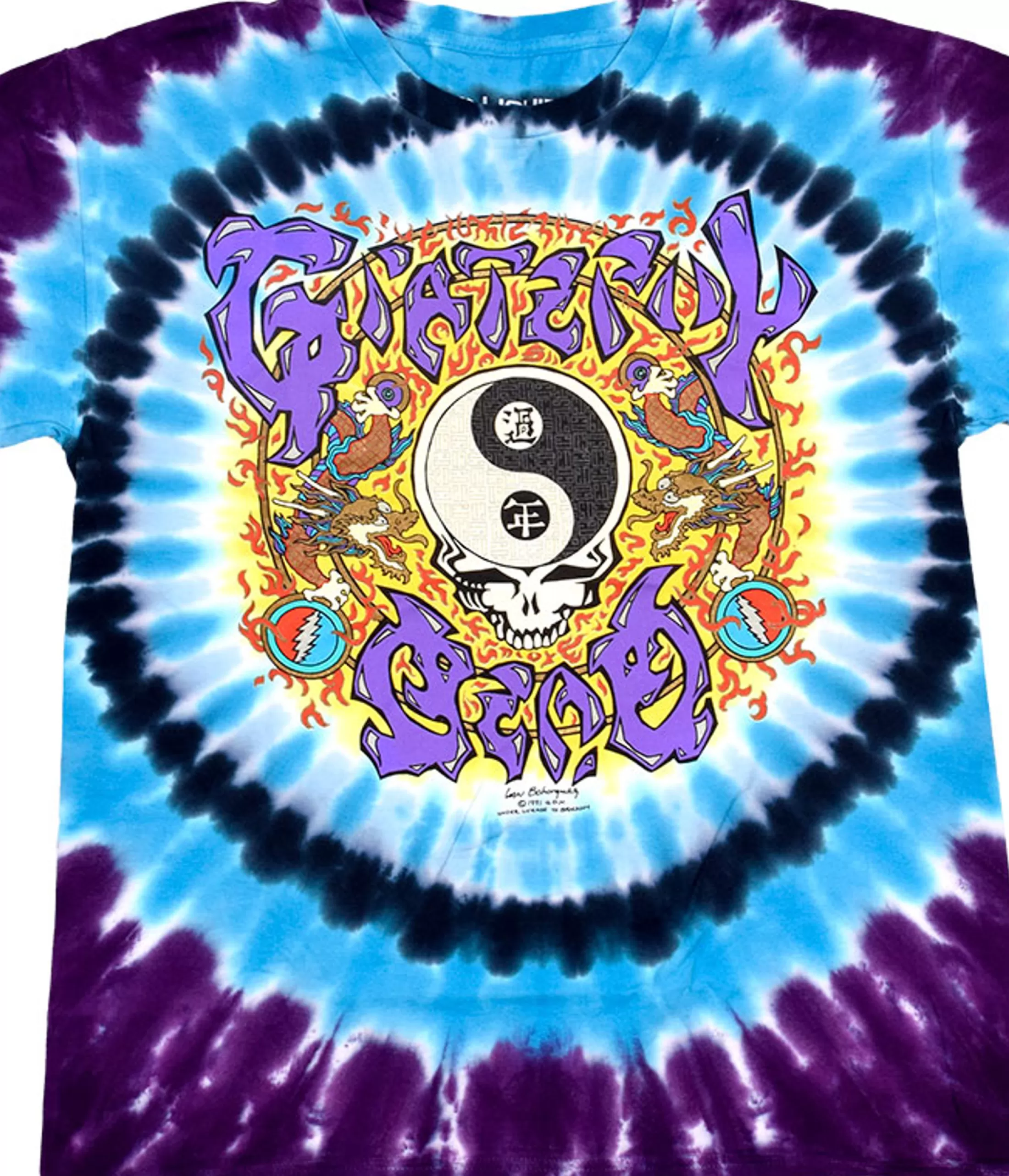 T-Shirt | Grateful Dead<Liquid Blue Chinese New Year Tie-Dye T-Shirt