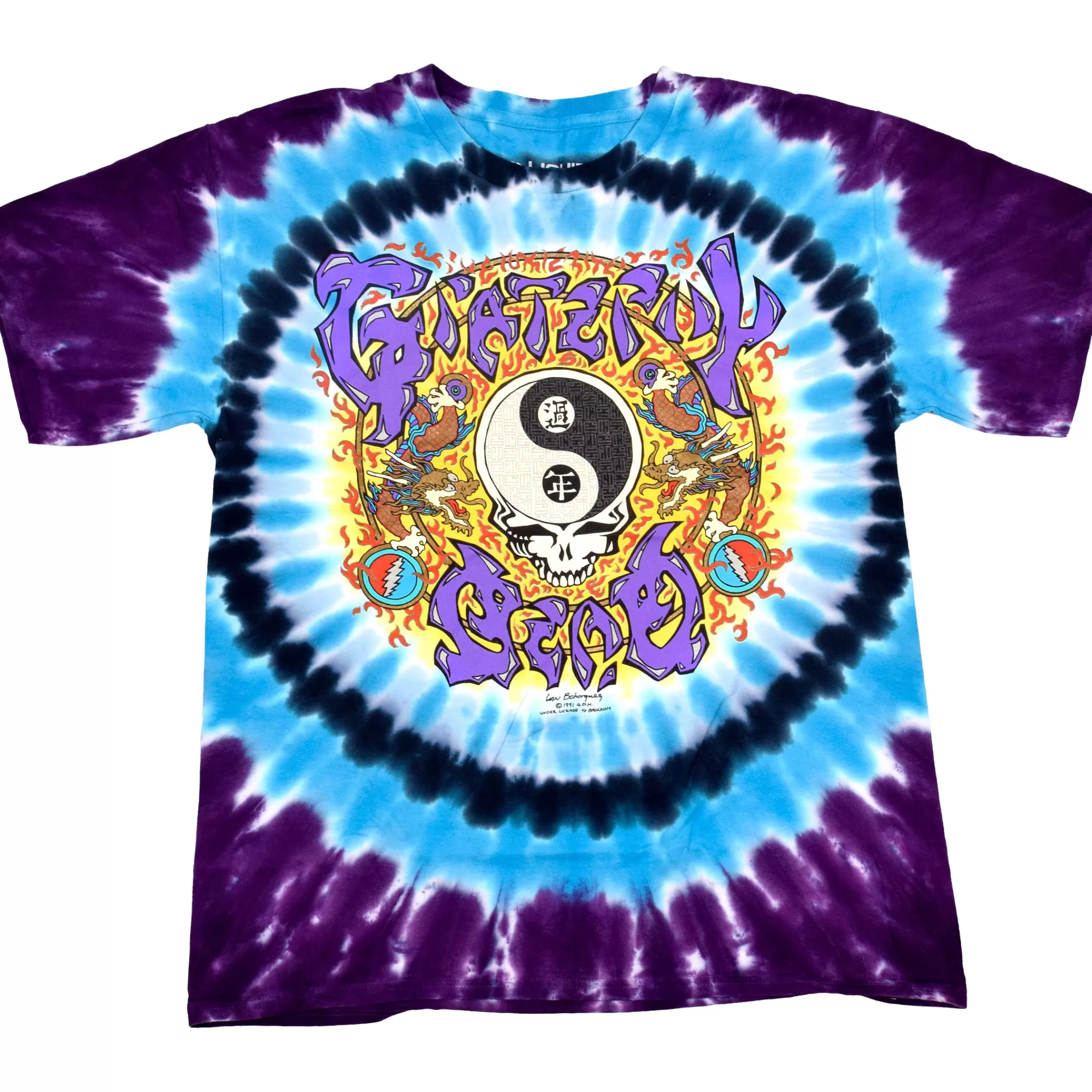 T-Shirt | Grateful Dead<Liquid Blue Chinese New Year Tie-Dye T-Shirt