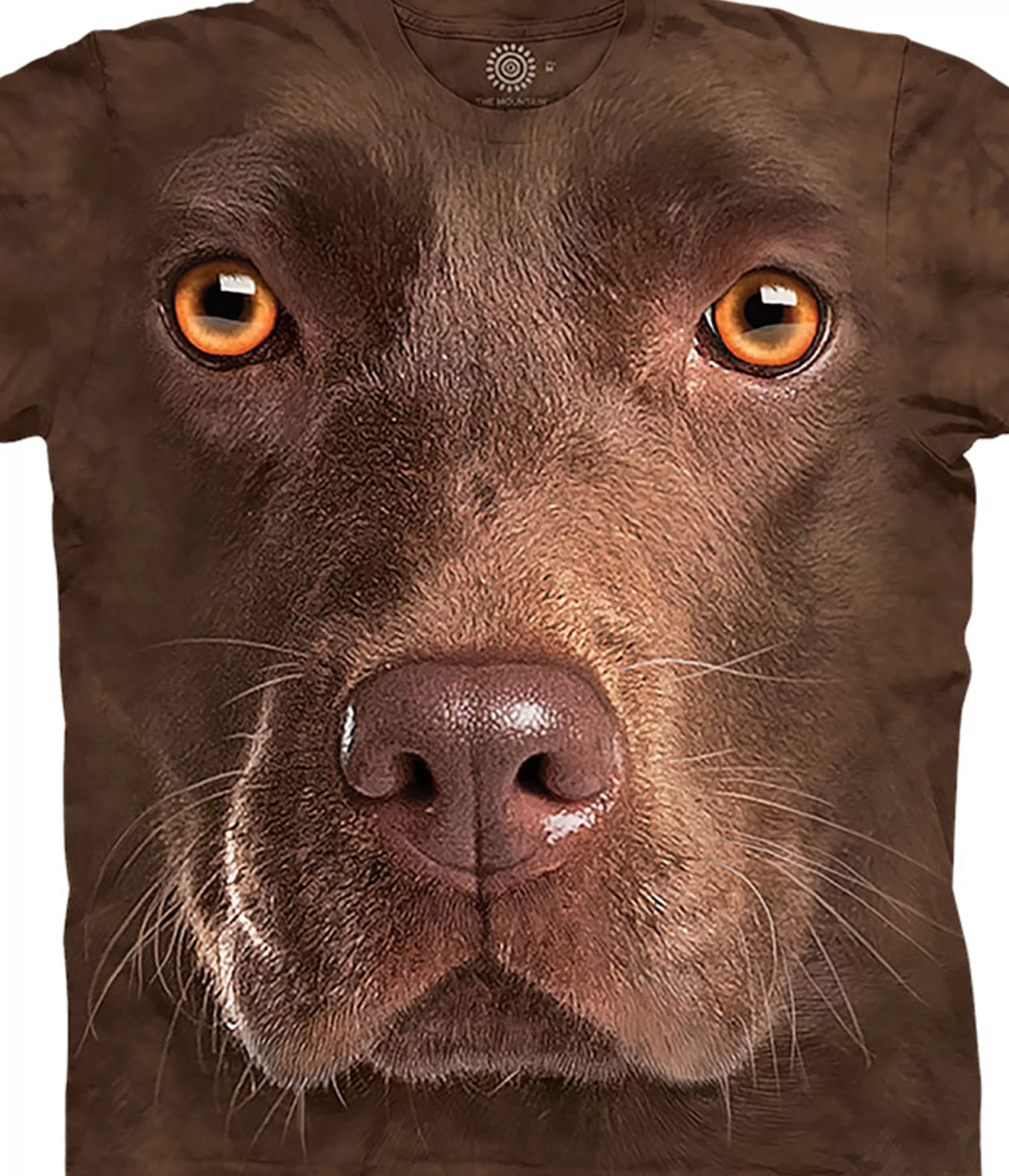 T-Shirt | Pets<Liquid Blue Chocolate Lab Face Classic Cotton T-Shirt