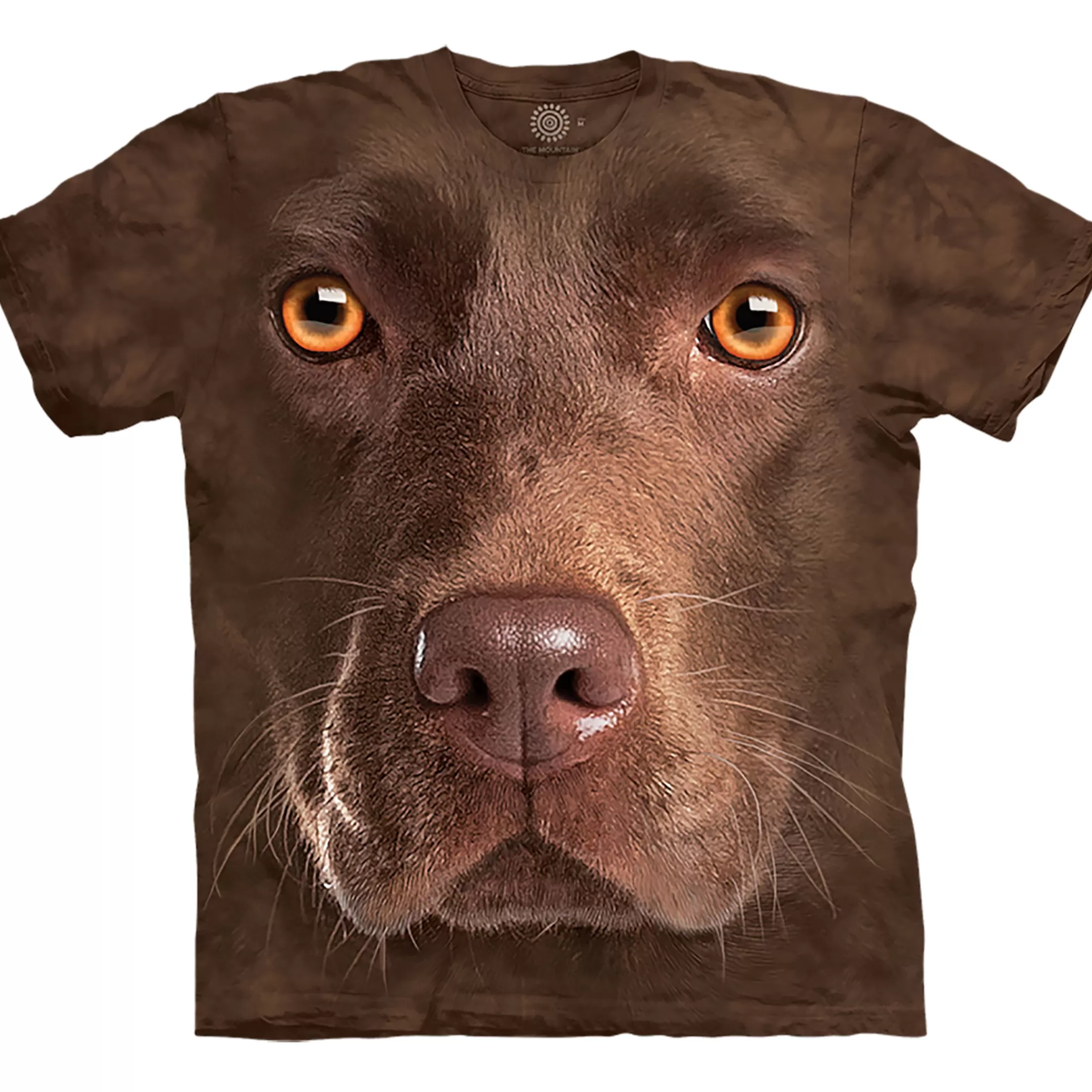 T-Shirt | Pets<Liquid Blue Chocolate Lab Face Classic Cotton T-Shirt