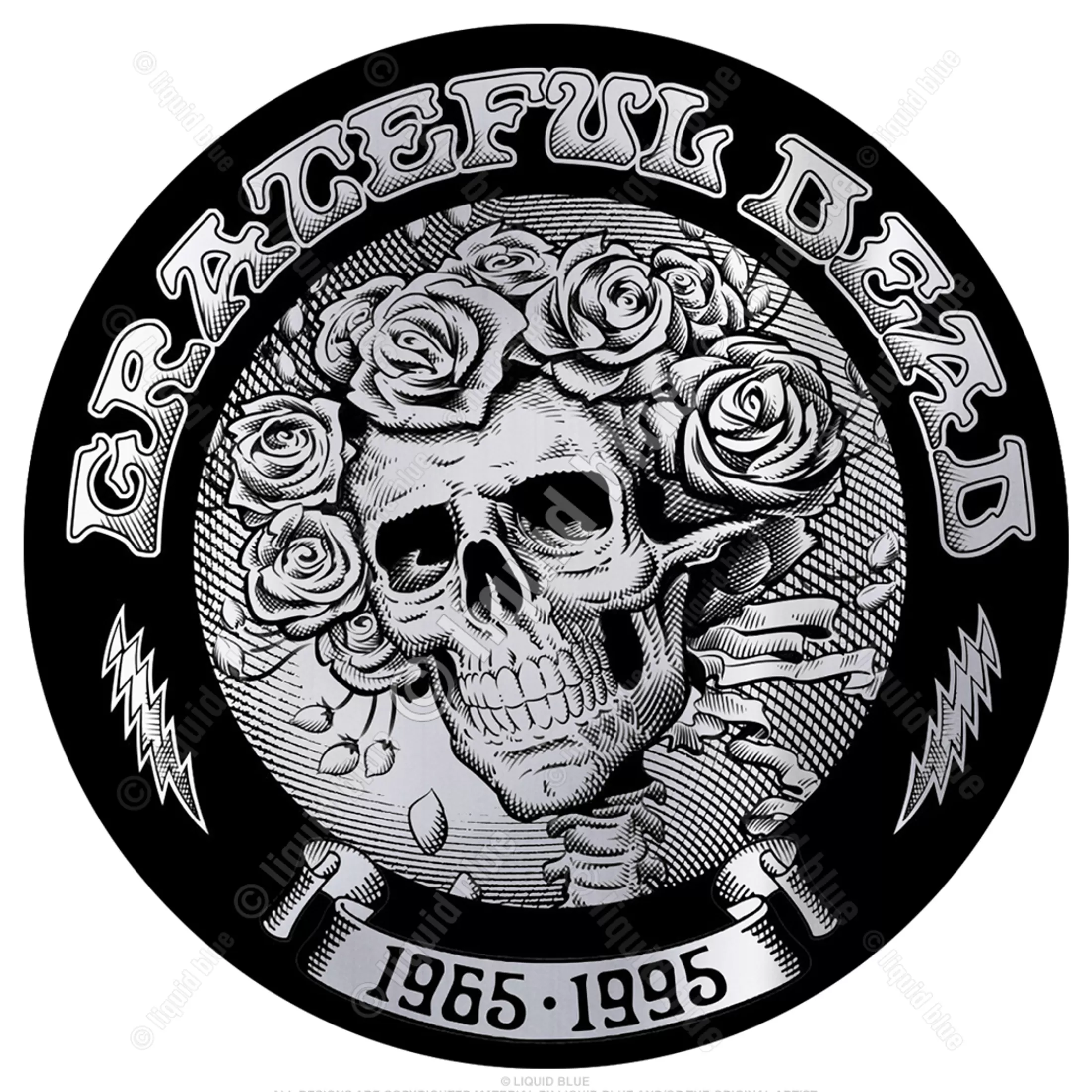 Grateful Dead | Classic<Liquid Blue Classic Bertha Chrome Sticker