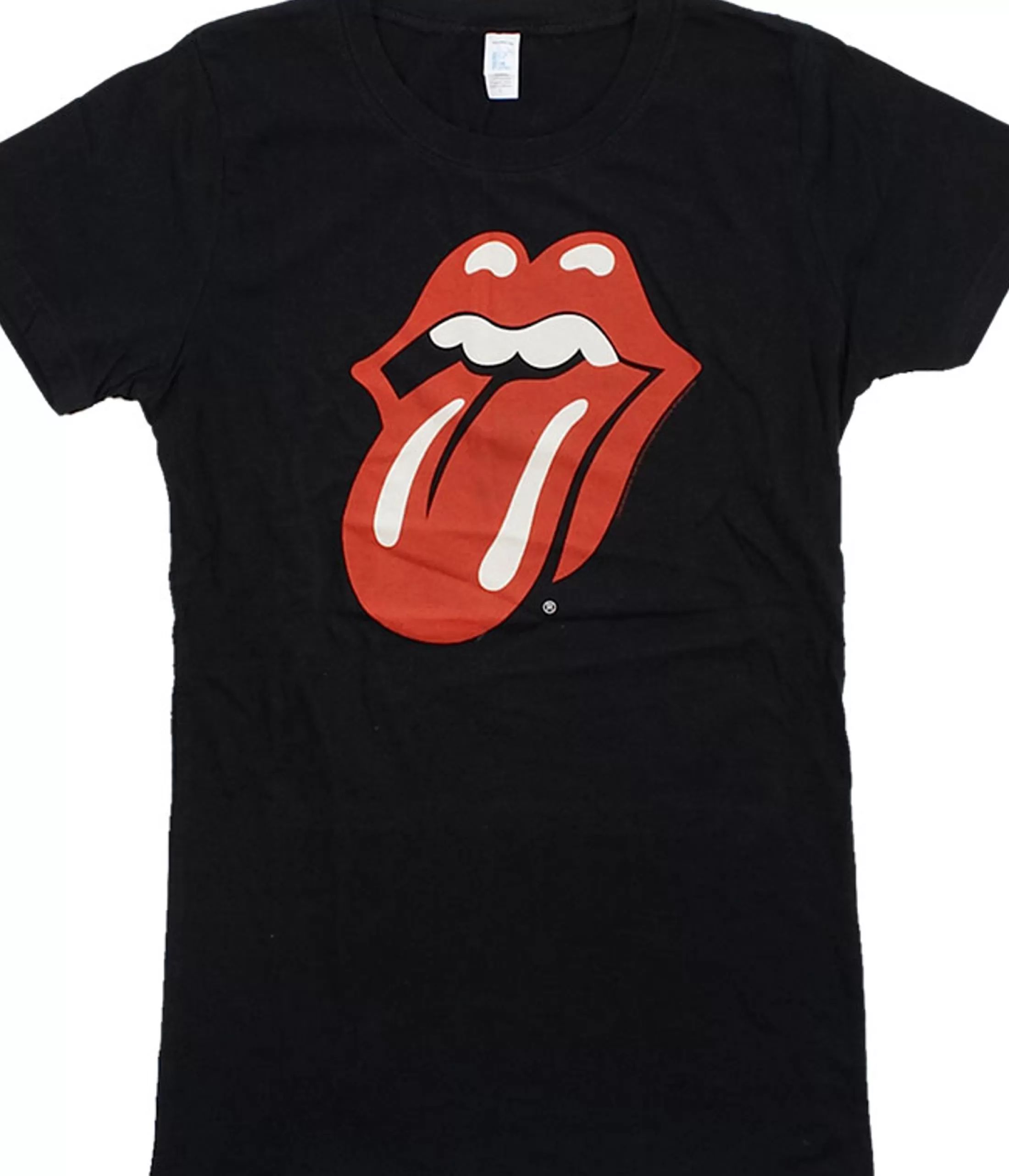 Juniors Long Length | Rolling Stones<Liquid Blue Classic Tongue Black Juniors Long Length T-Shirt