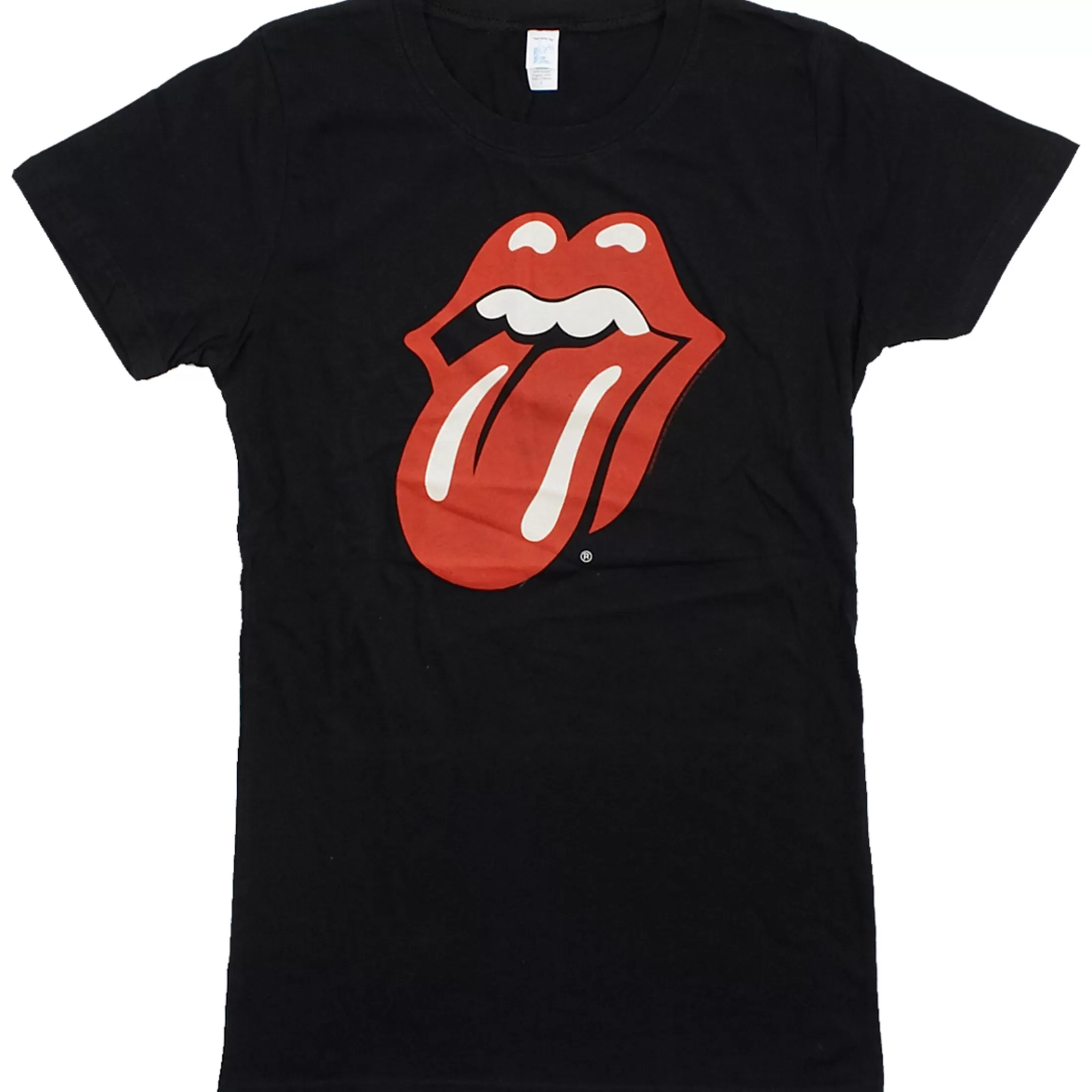 Juniors Long Length | Rolling Stones<Liquid Blue Classic Tongue Black Juniors Long Length T-Shirt