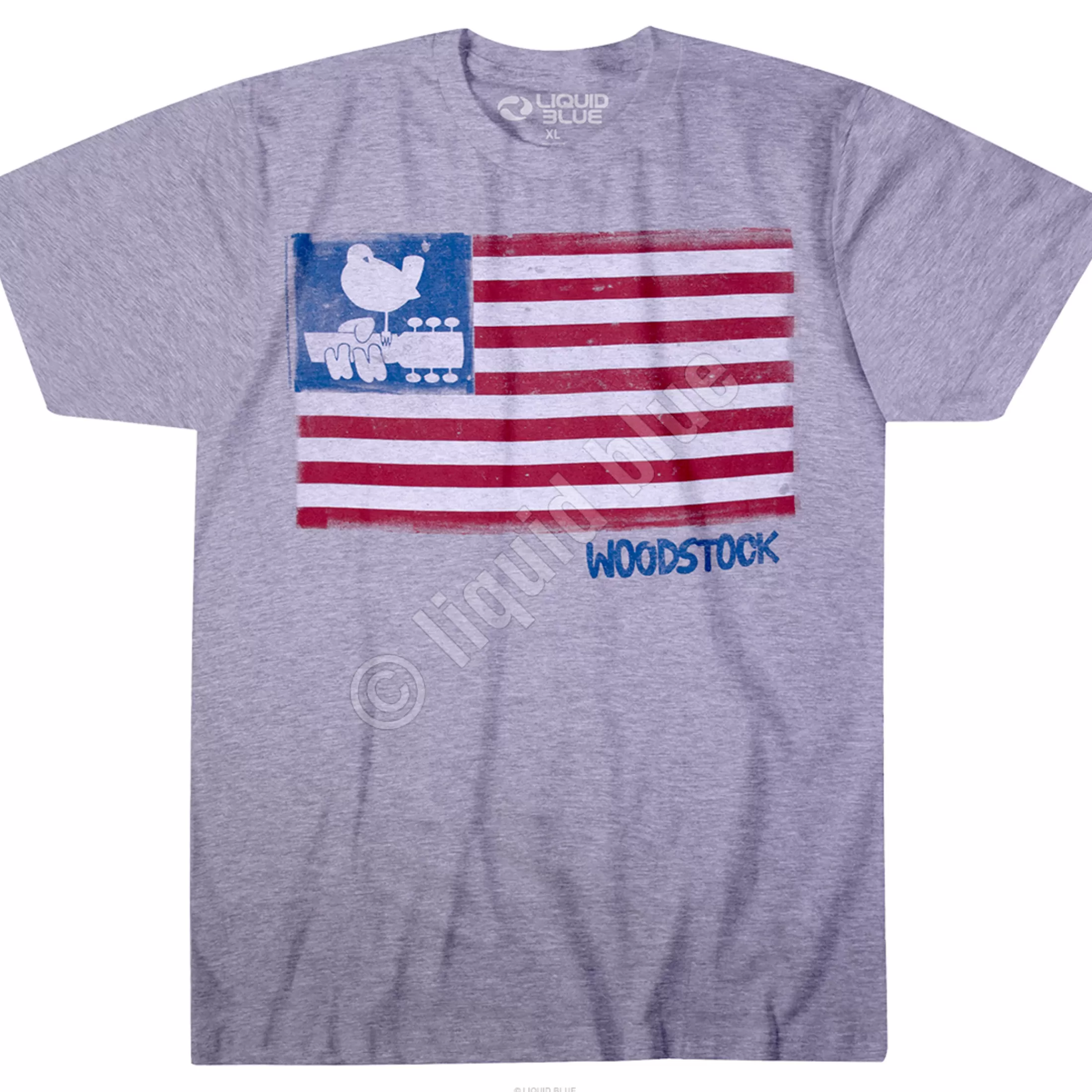 Poly-Cotton T-Shirt | Woodstock<Liquid Blue Classic Woodstock Heather Poly-Cotton T-Shirt