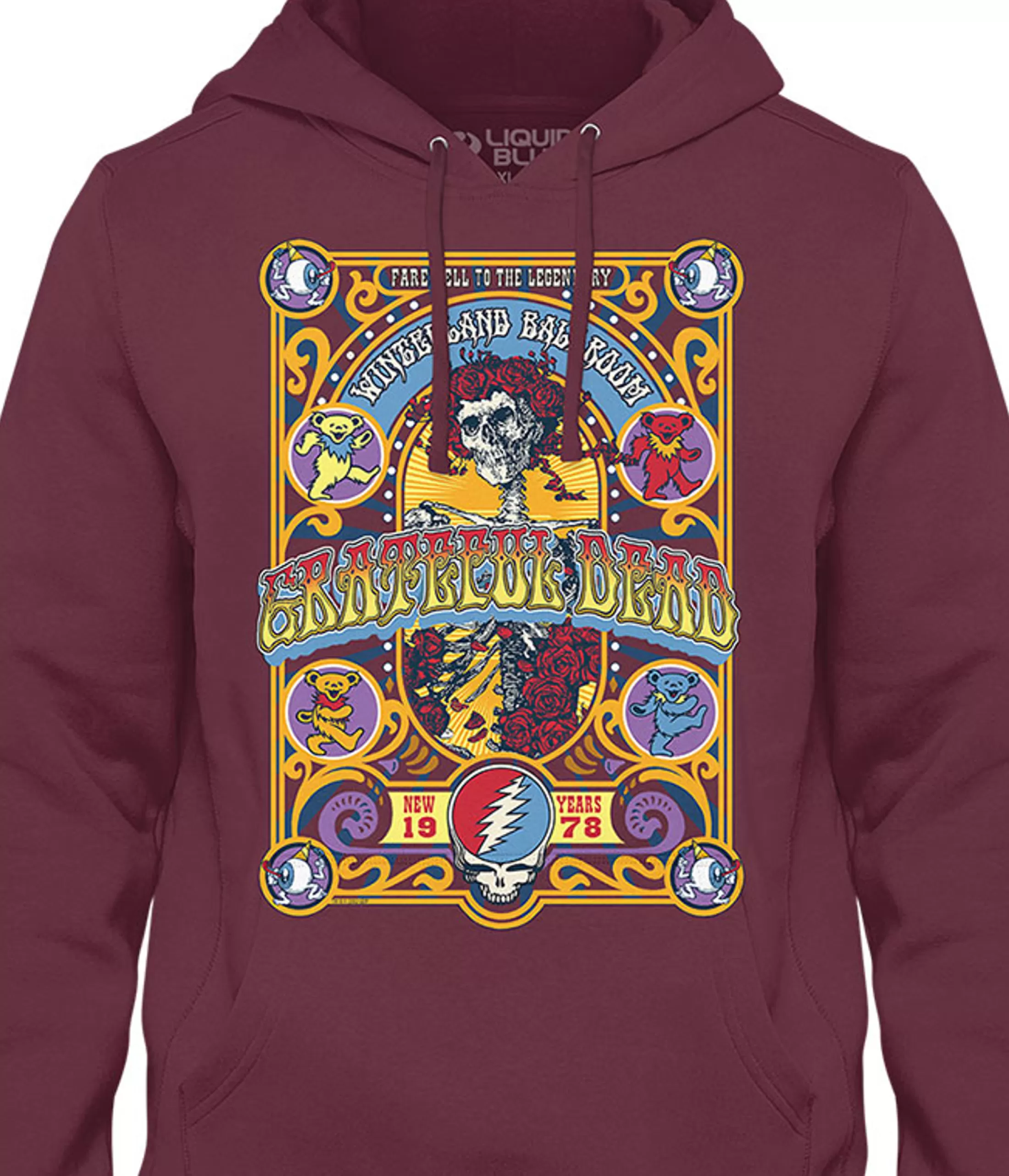 Hoodie | Grateful Dead<Liquid Blue Closing Of Winterland Hoodie