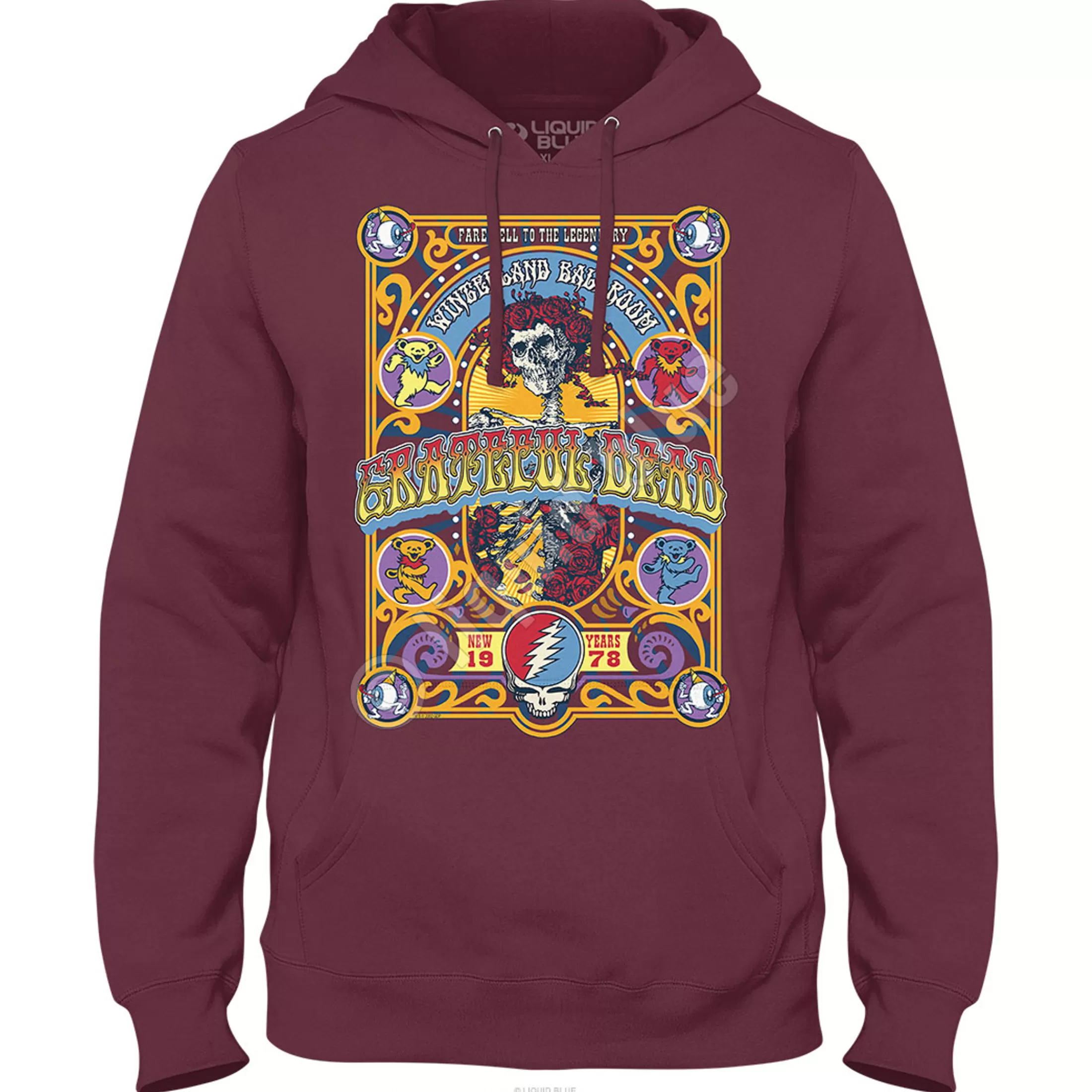 Hoodie | Grateful Dead<Liquid Blue Closing Of Winterland Hoodie