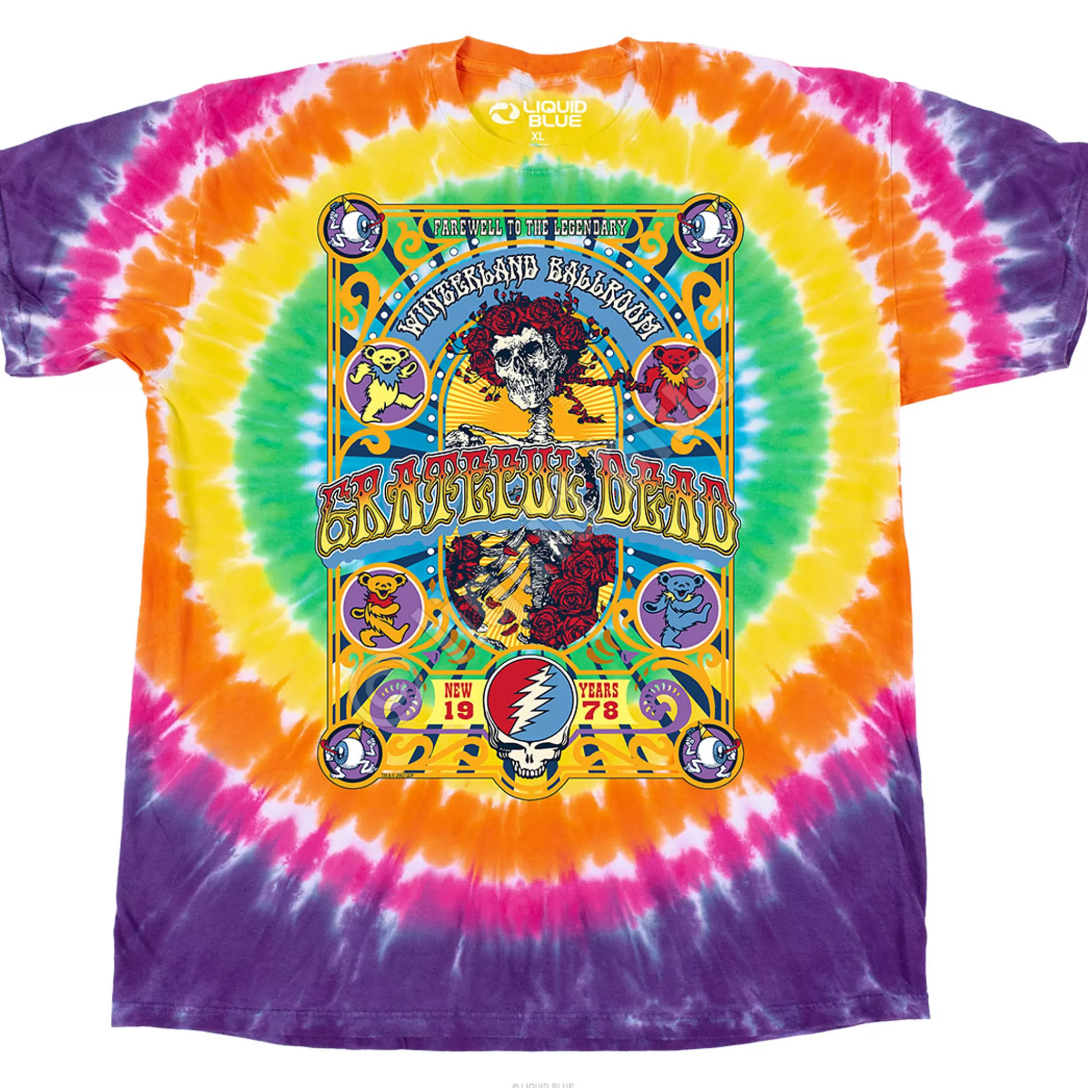 T-Shirt | Grateful Dead<Liquid Blue Closing Of Winterland T-Shirt