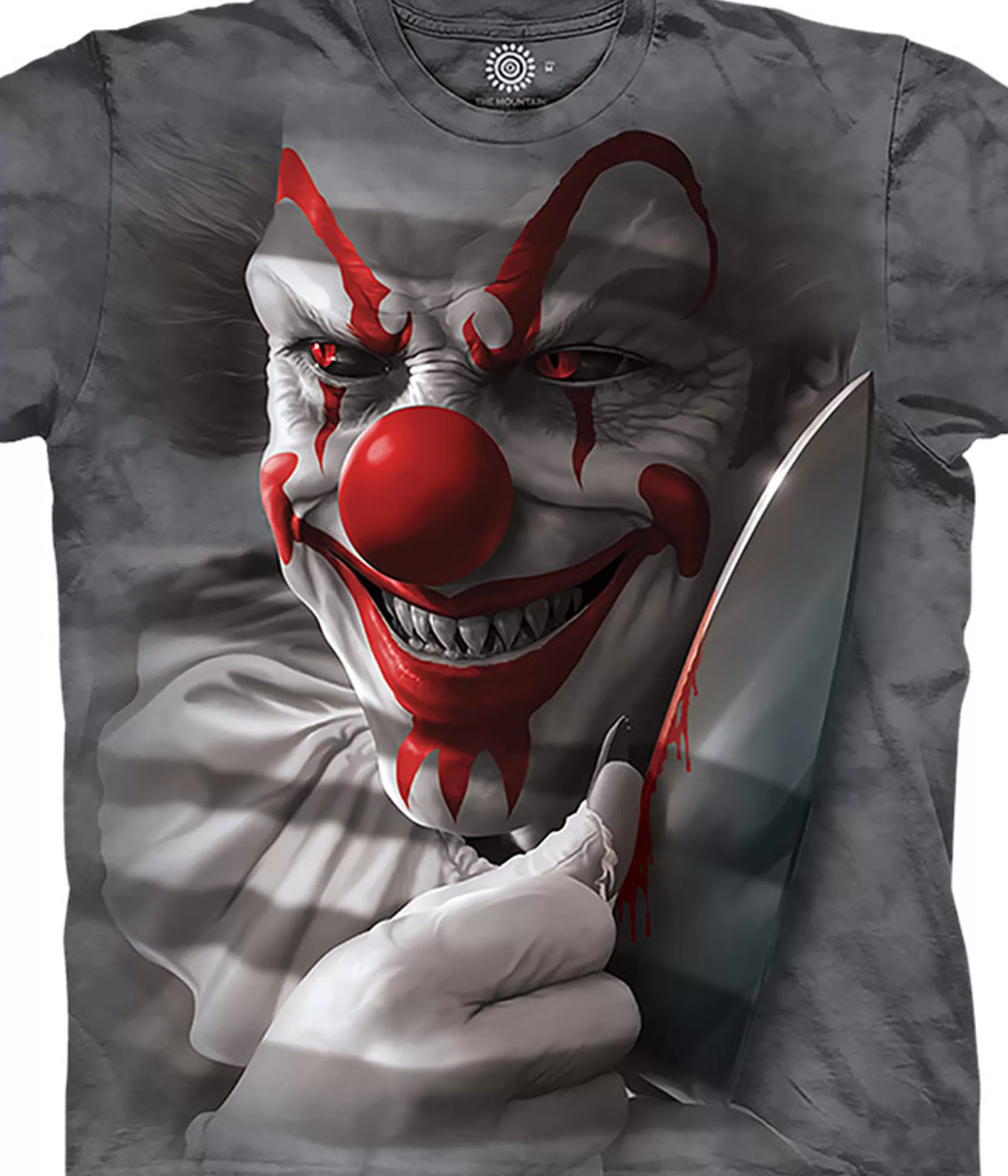 T-Shirt | Halloween<Liquid Blue Clown Cut Classic Cotton T-Shirt