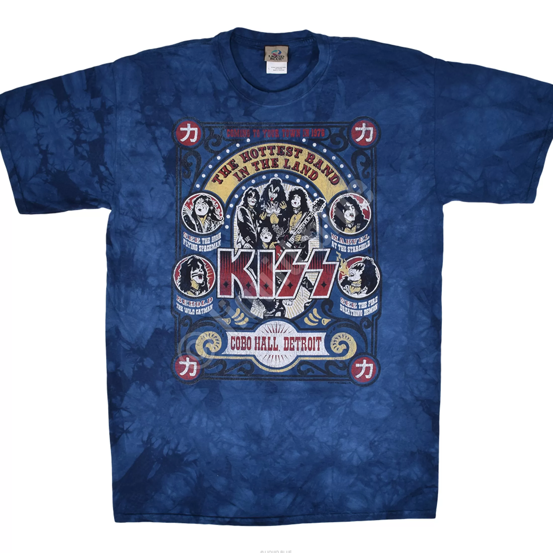 T-Shirt | Kiss<Liquid Blue Cobo Hall Tie-Dye T-Shirt