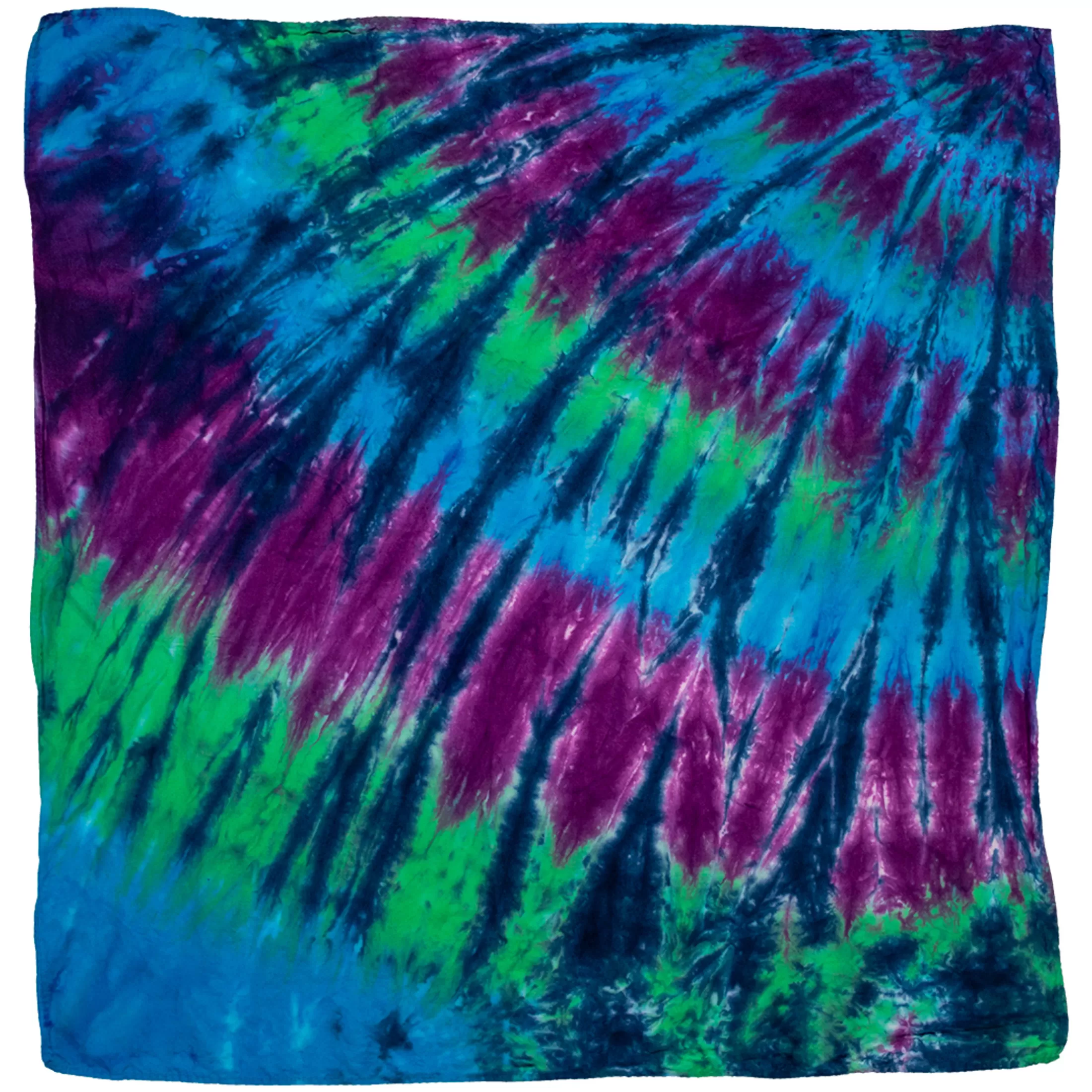 Bandanas | Liquid Blue<Liquid Blue Cool Spiral Streak Tie-Dye Bandana