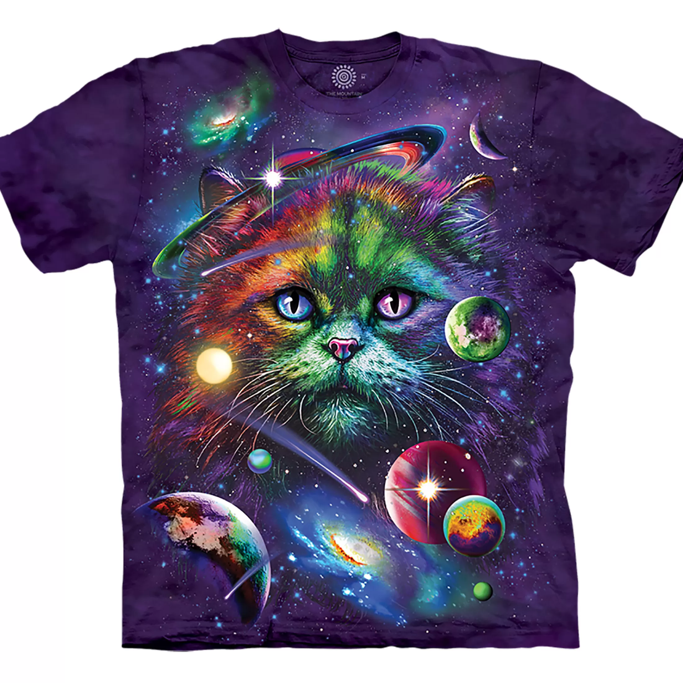 T-Shirt | Pets<Liquid Blue Cosmic Cat Classic Cotton T-Shirt