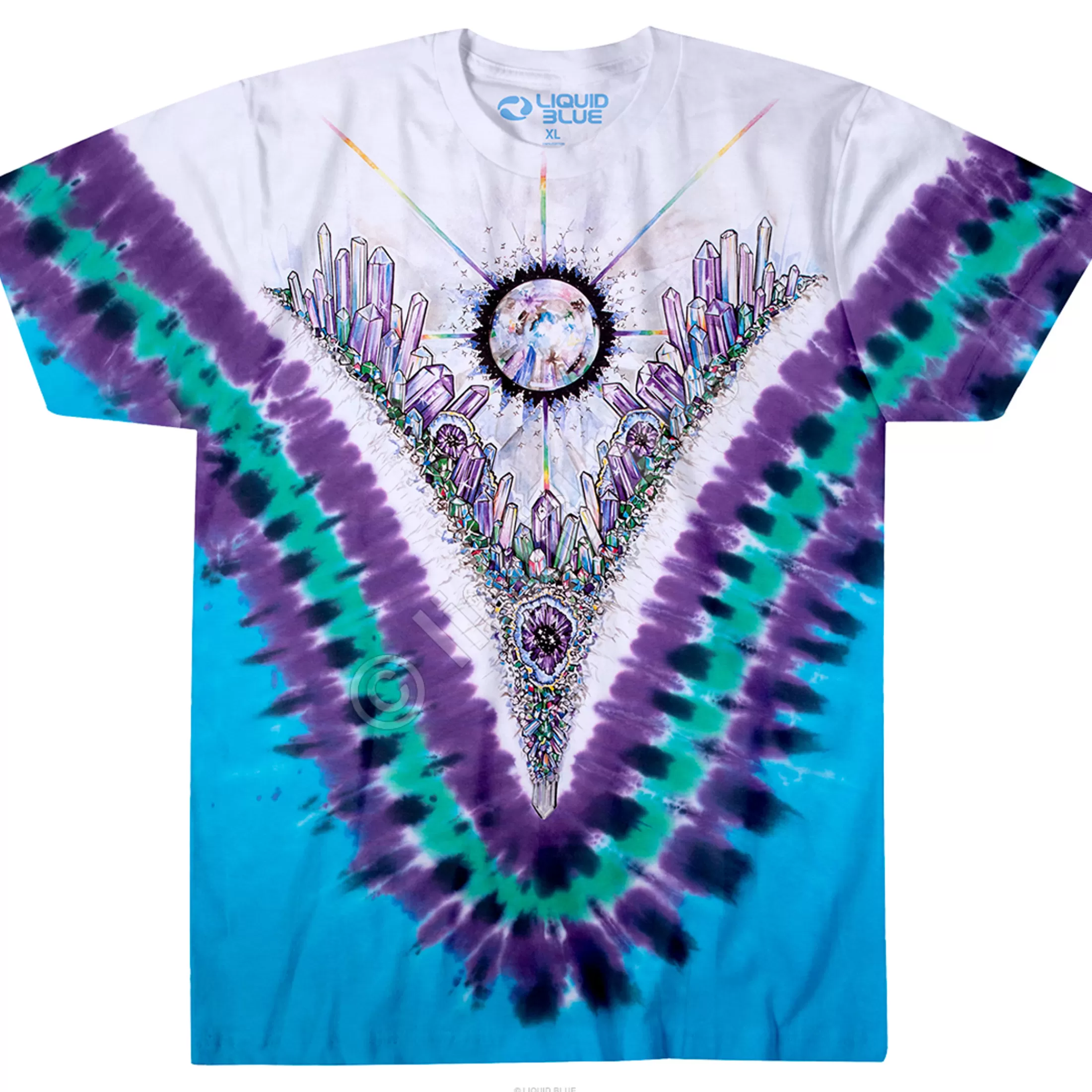 T-Shirt | Light Fantasy<Liquid Blue Crystal Top Tie-Dye T-Shirt