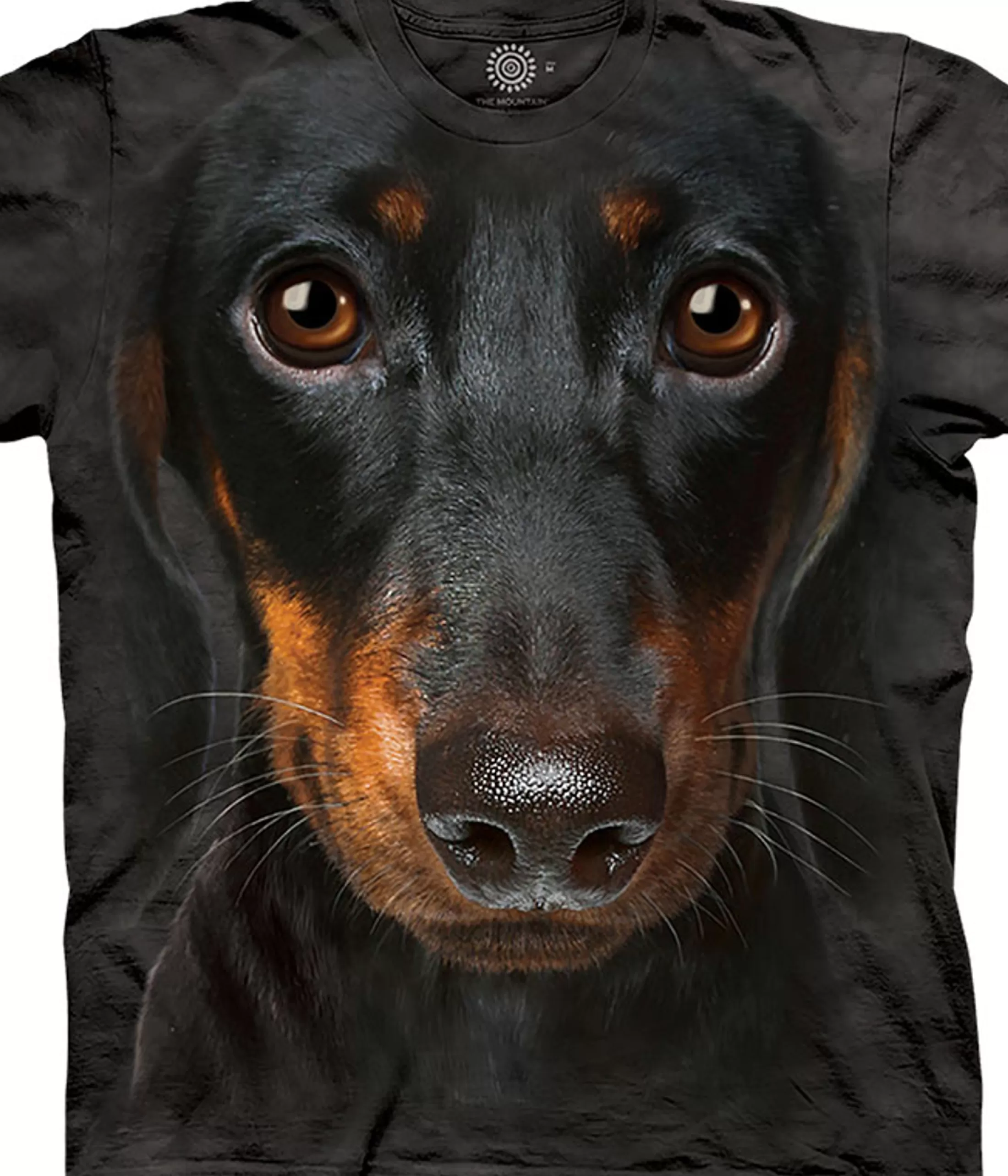 T-Shirt | Pets<Liquid Blue Dachshund Face Classic Cotton T-Shirt