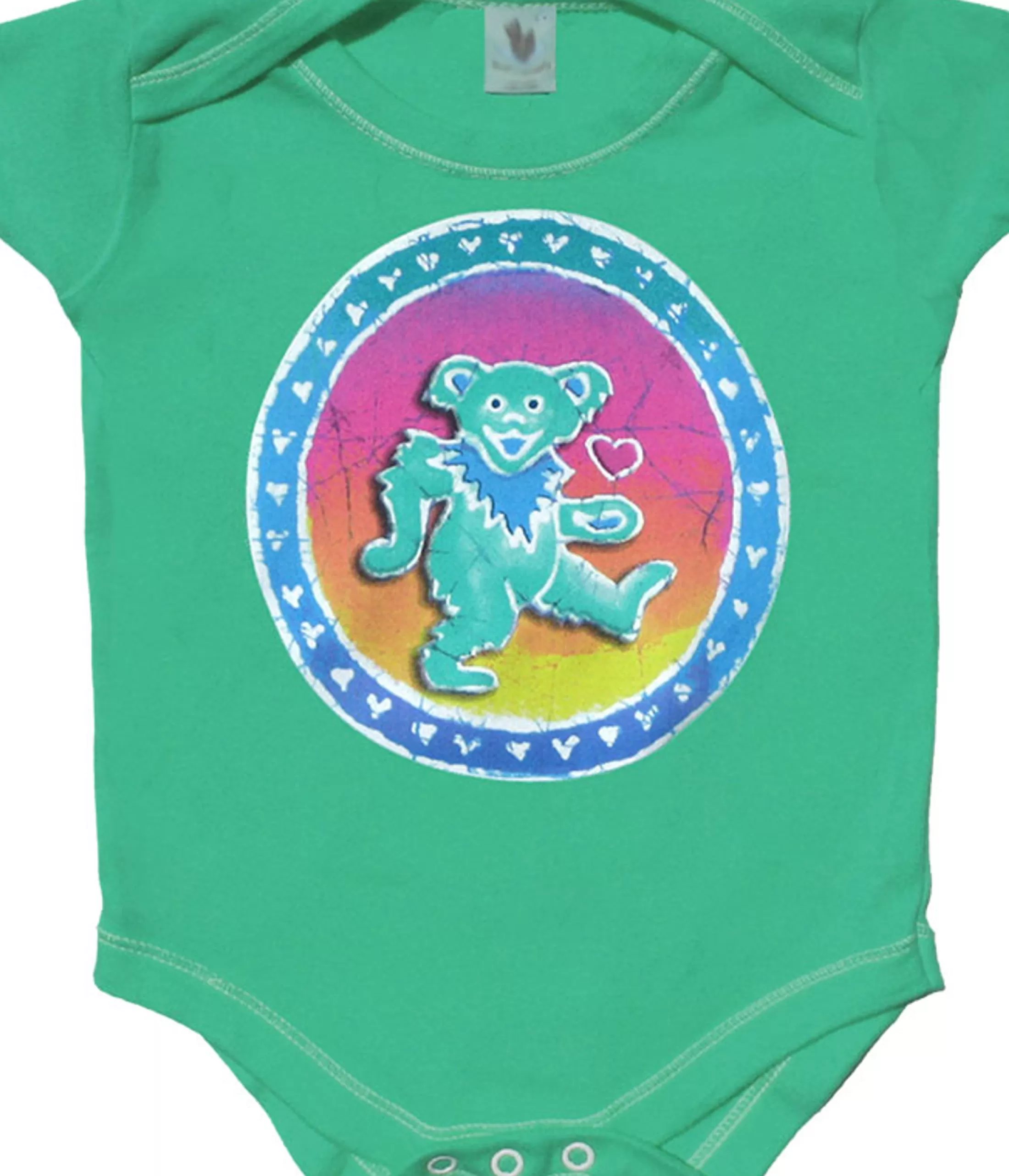 Onesies | Grateful Dead<Liquid Blue Dancing Bear Green Onesie