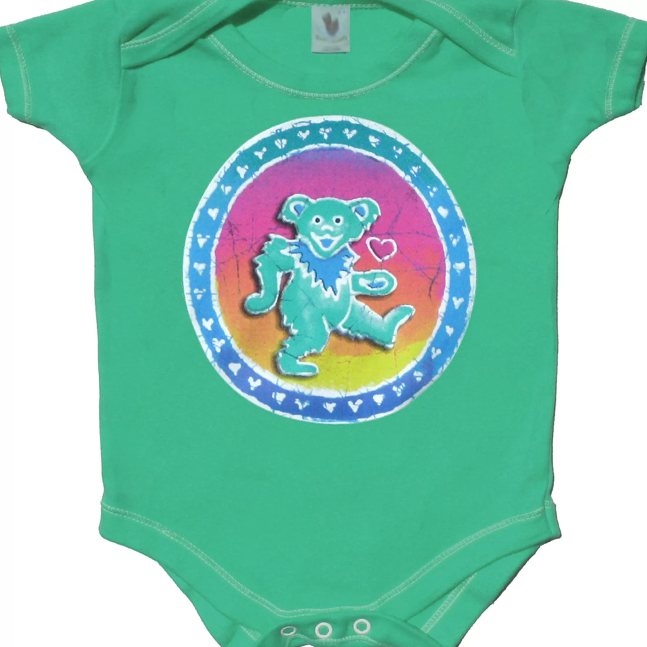 Onesies | Grateful Dead<Liquid Blue Dancing Bear Green Onesie