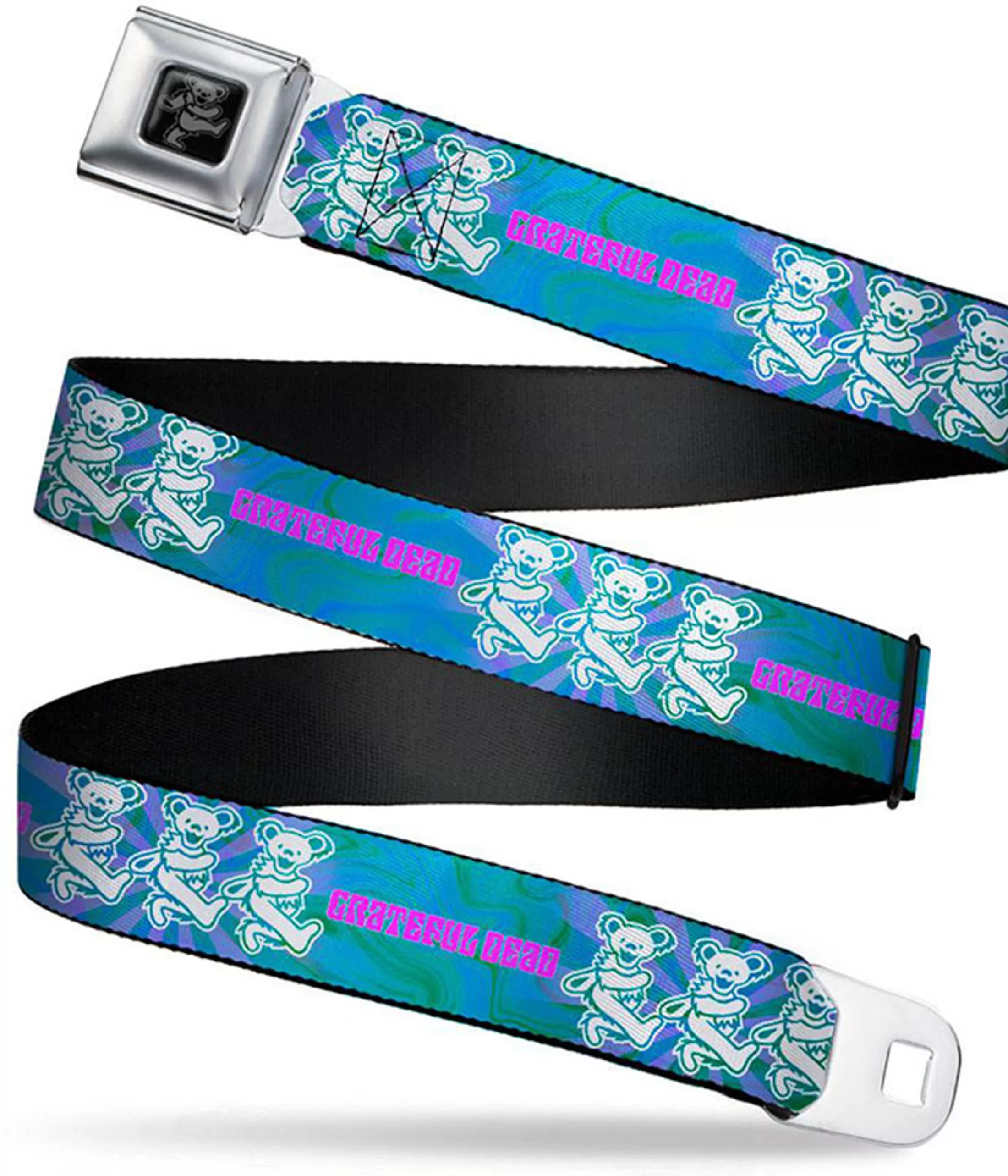 Belts | Grateful Dead<Liquid Blue Dancing Bear Trio Seatbelt Belt Blue