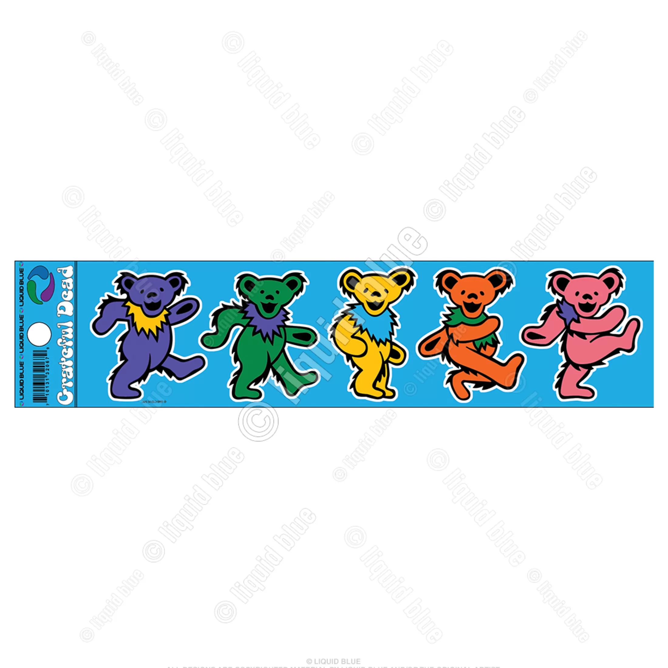 Grateful Dead<Liquid Blue Dancing Bears Mini Sticker (FREE GIFT)