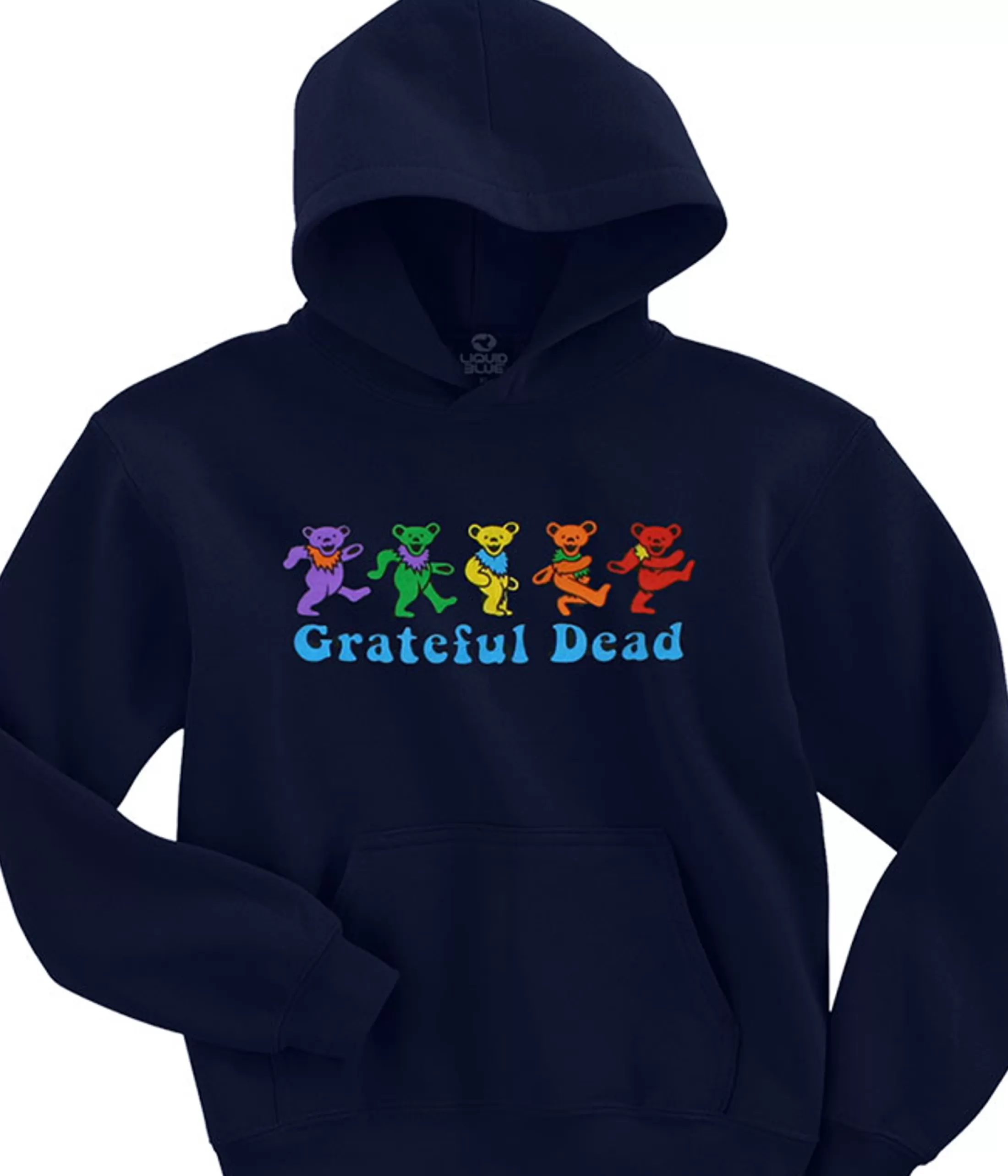 Hoodie | Grateful Dead<Liquid Blue Dancing Bears Navy Hoodie