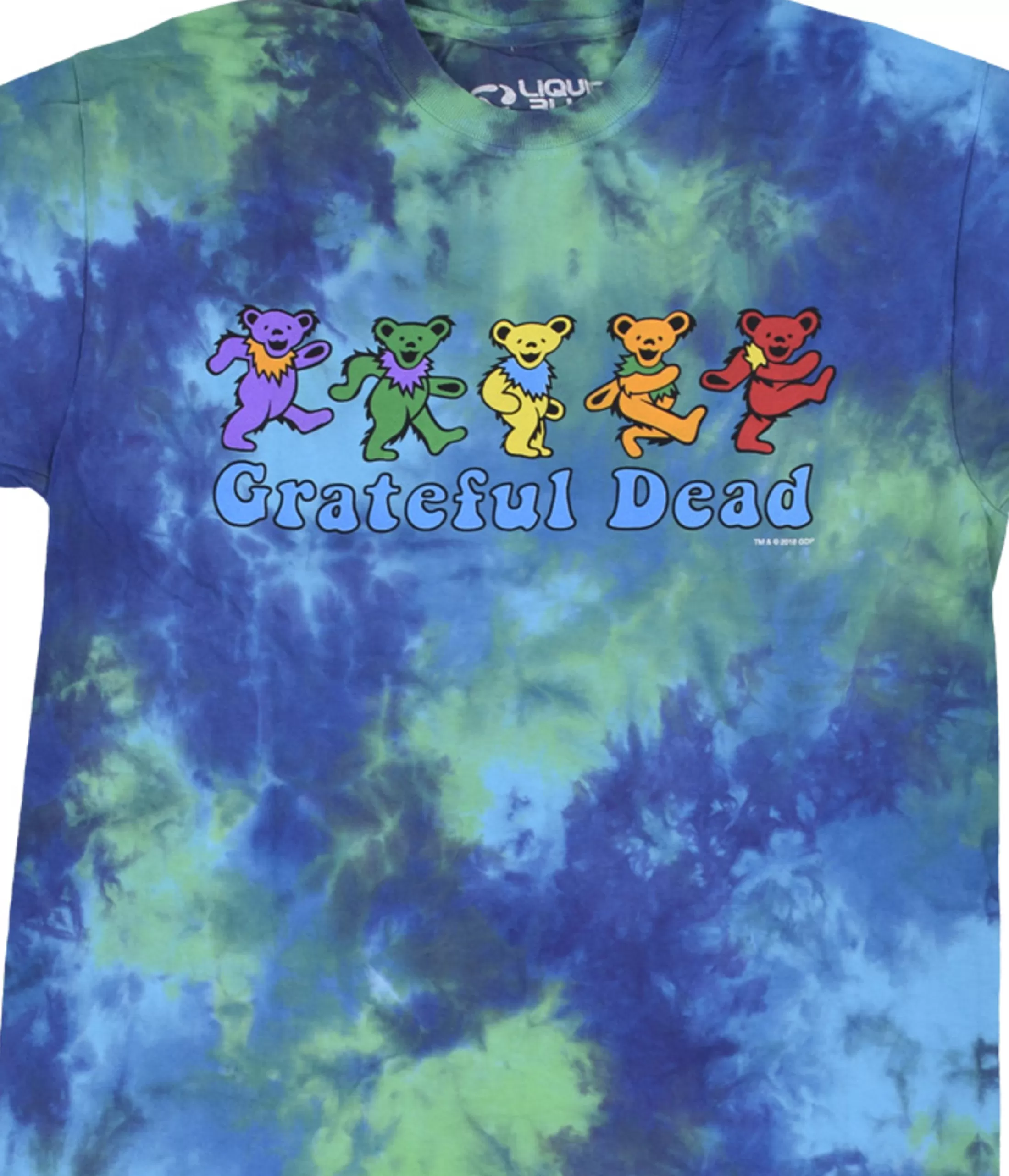 T-Shirt | Grateful Dead<Liquid Blue Dancing Bears Tie-Dye T-Shirt