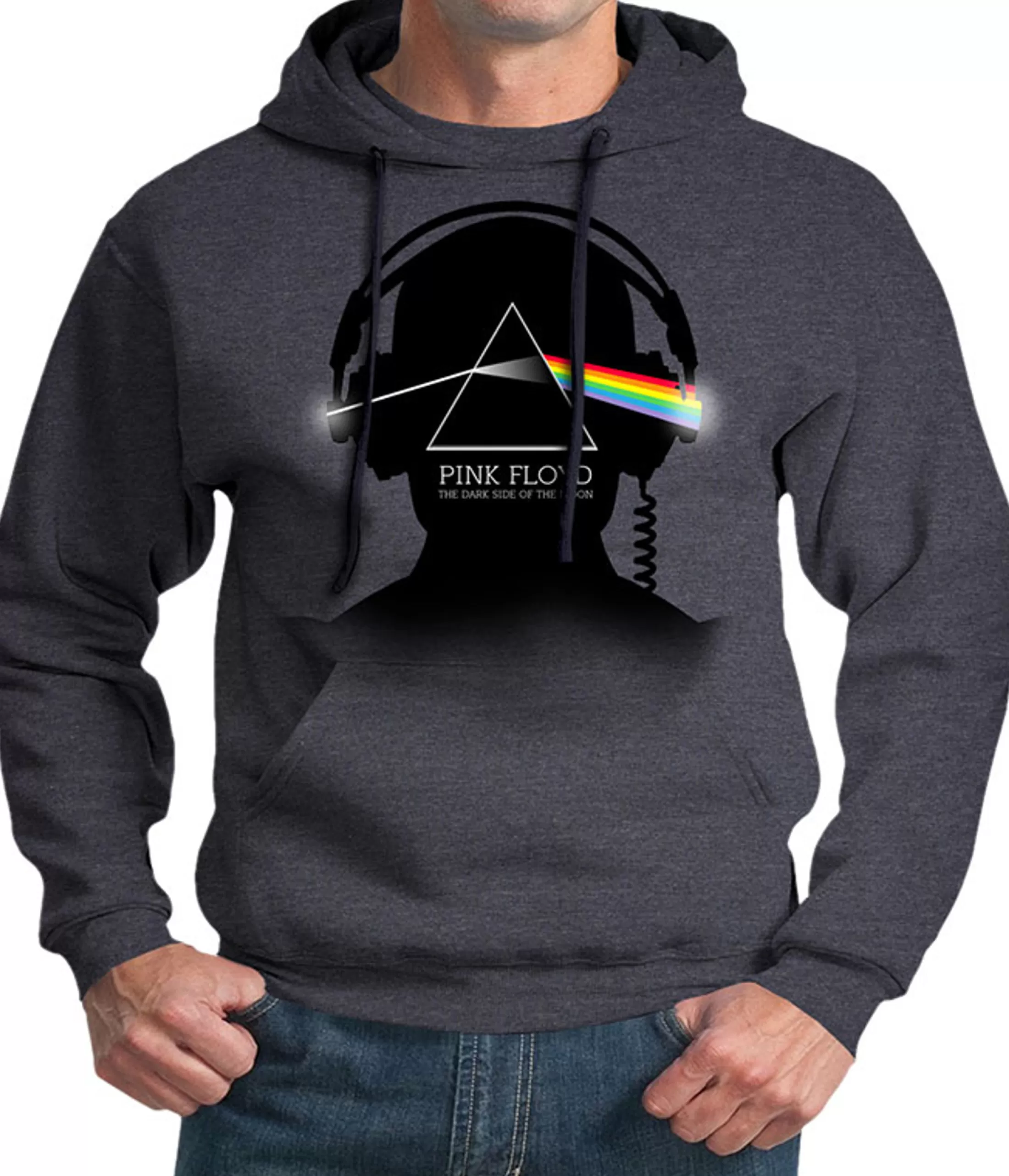 Hoodie | Pink Floyd<Liquid Blue Dark Side Beats Dark Heather Pullover Hoodie