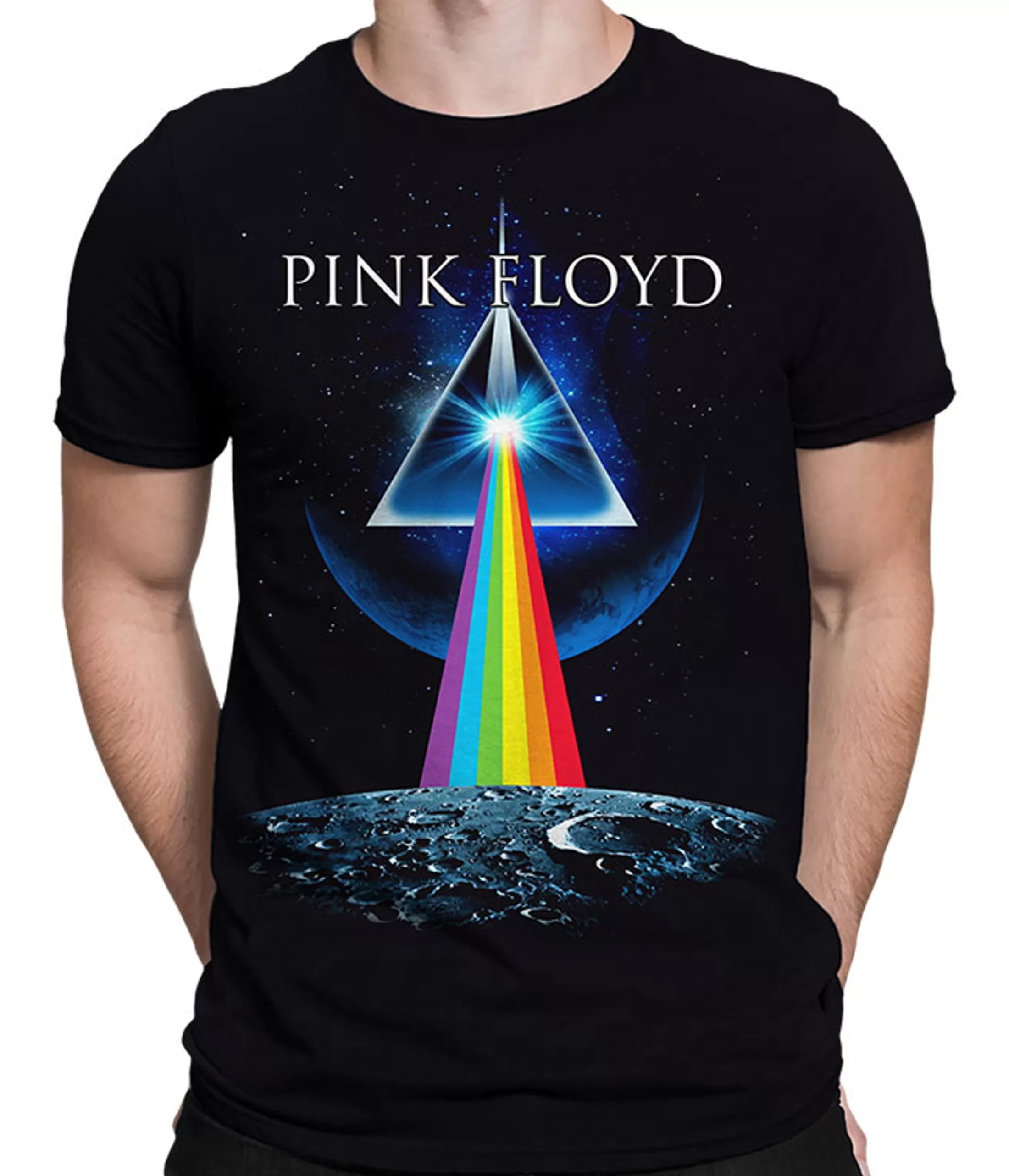 T-Shirt | Pink Floyd<Liquid Blue Dark Side Invasion Black T-Shirt