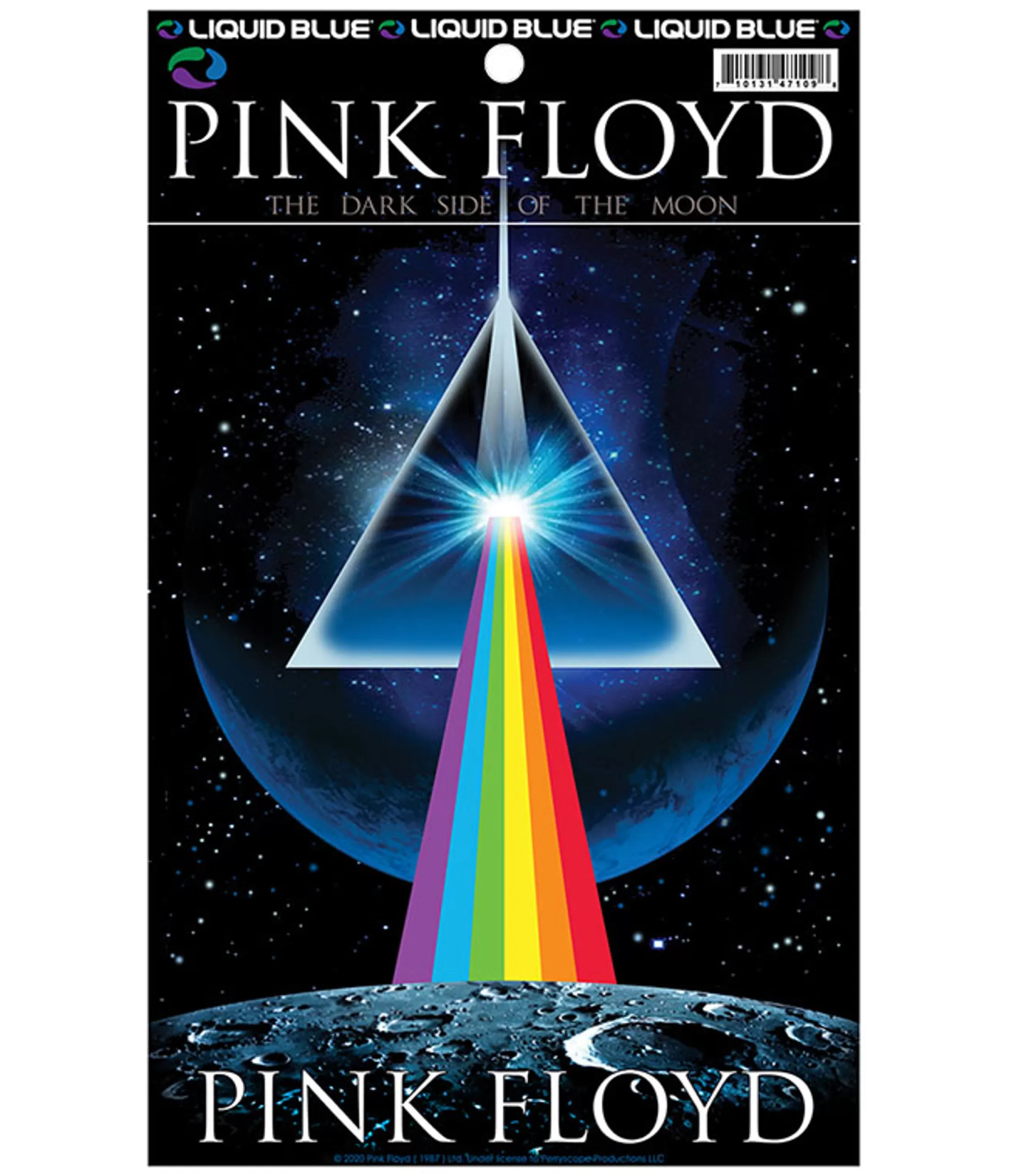 Pink Floyd<Liquid Blue Dark Side Invasion Sticker