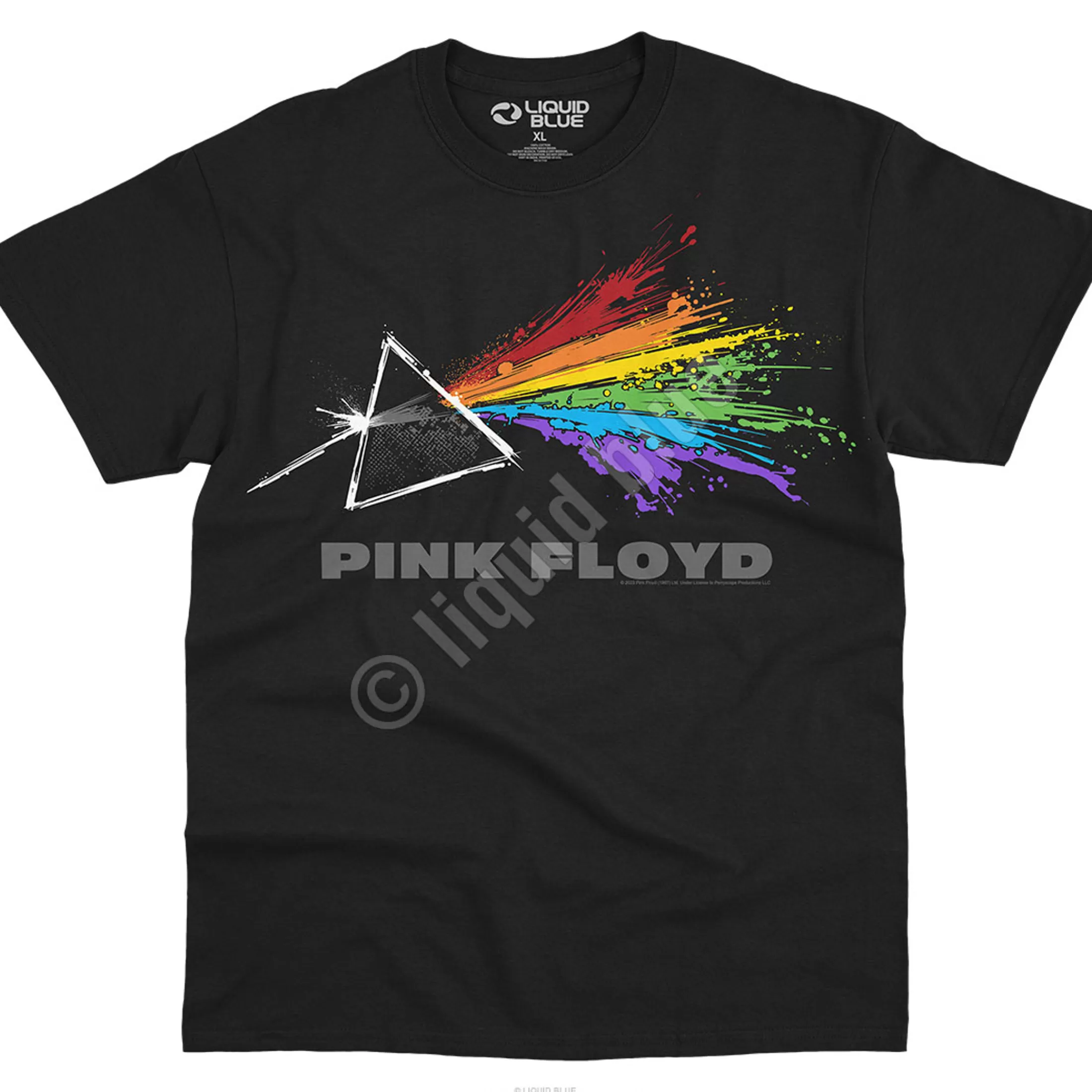 T-Shirt | Pink Floyd<Liquid Blue Dark Side Liquid T-Shirt