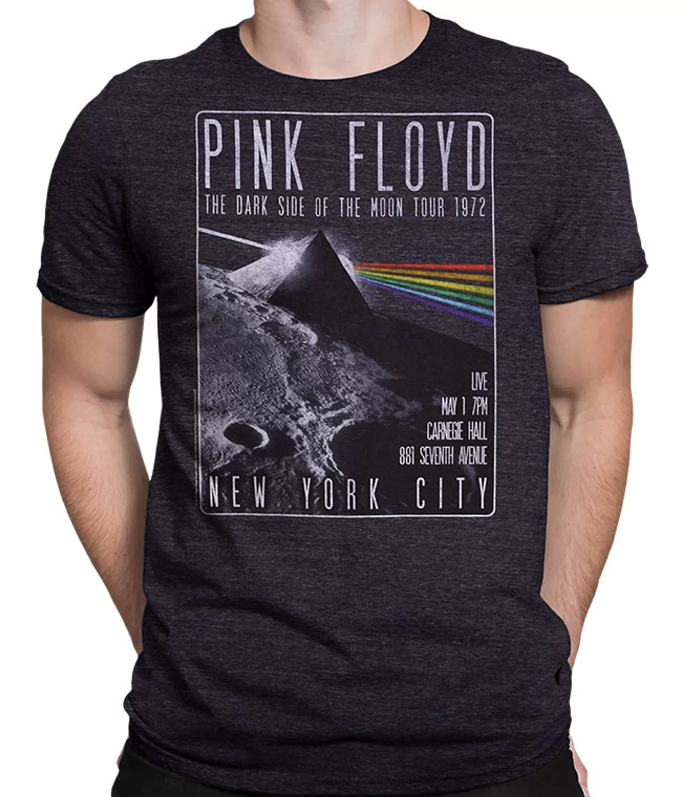 Tri-Blend T-Shirt | Pink Floyd<Liquid Blue Dark Side Live Dark Heather Tri-Blend T-Shirt