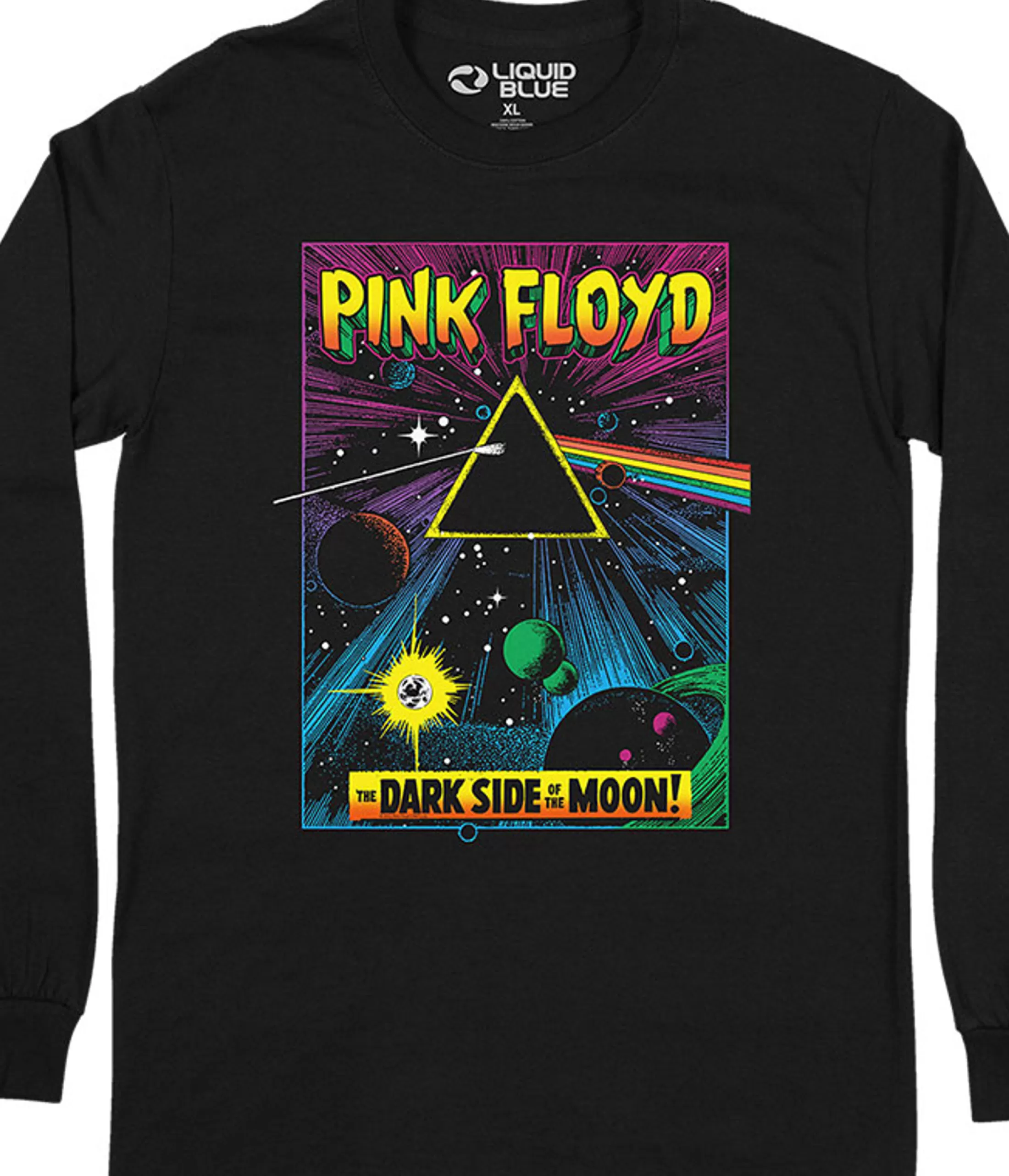 Long Sleeve | Pink Floyd<Liquid Blue Dark Side Pulp Long Sleeve T-Shirt