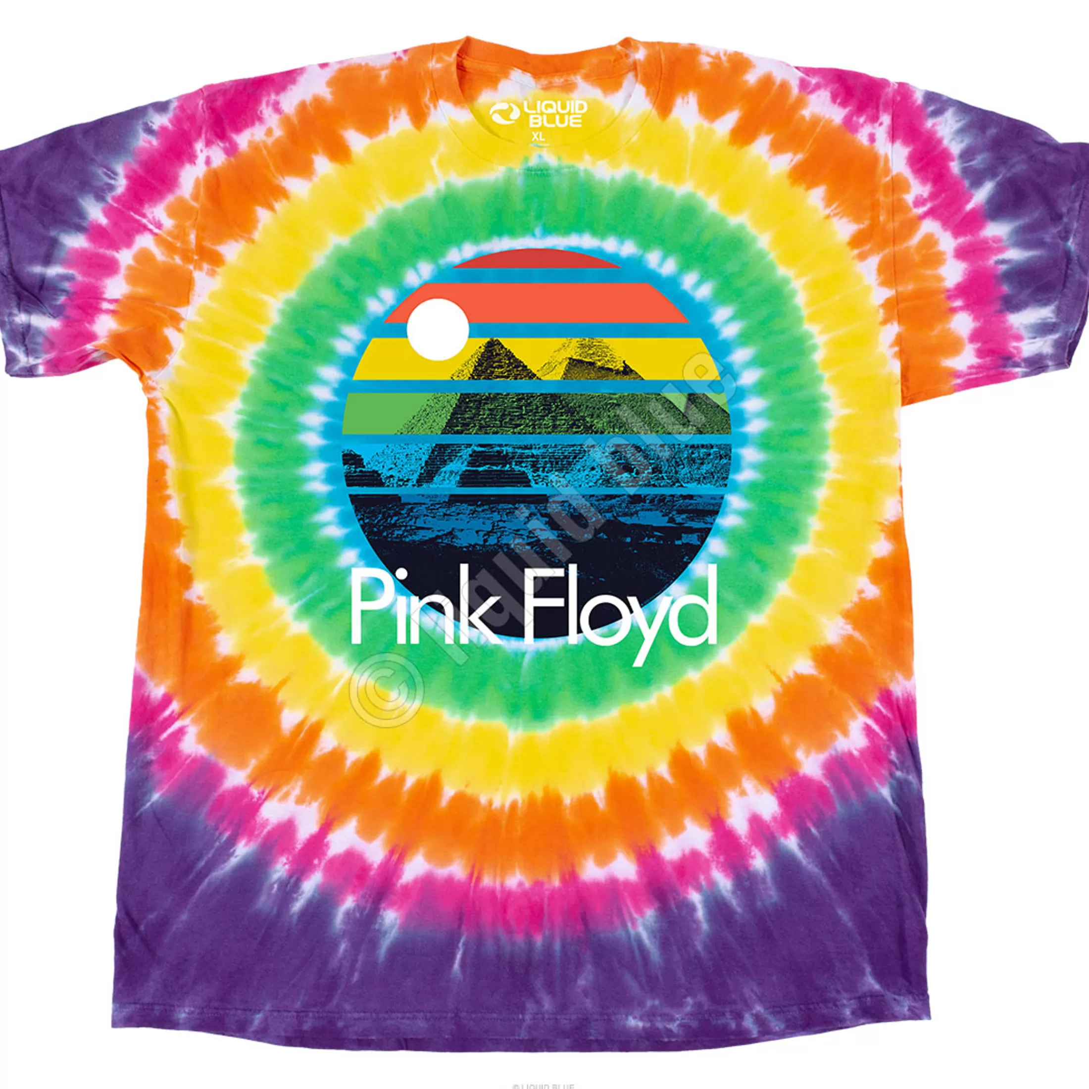 T-Shirt | Pink Floyd<Liquid Blue Dark Side Sunset T-Shirt