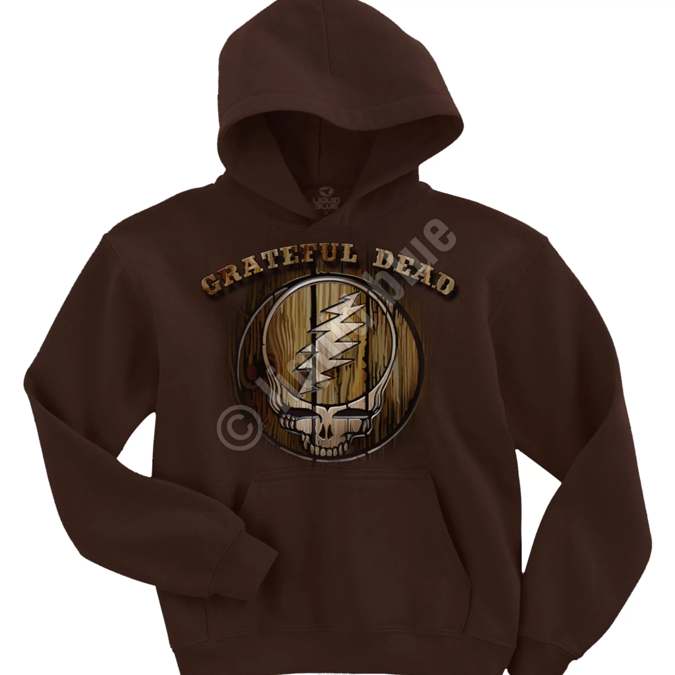 Hoodie | Grateful Dead<Liquid Blue Dead Brand Brown Hoodie