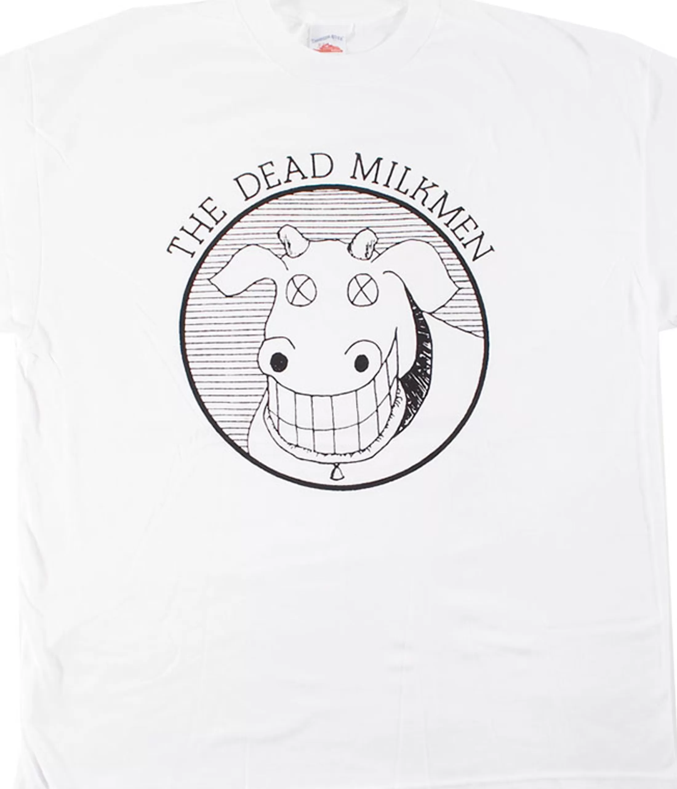 T-Shirt | The Dead Milkmen<Liquid Blue Dead Milkmen Cow Logo White T-Shirt