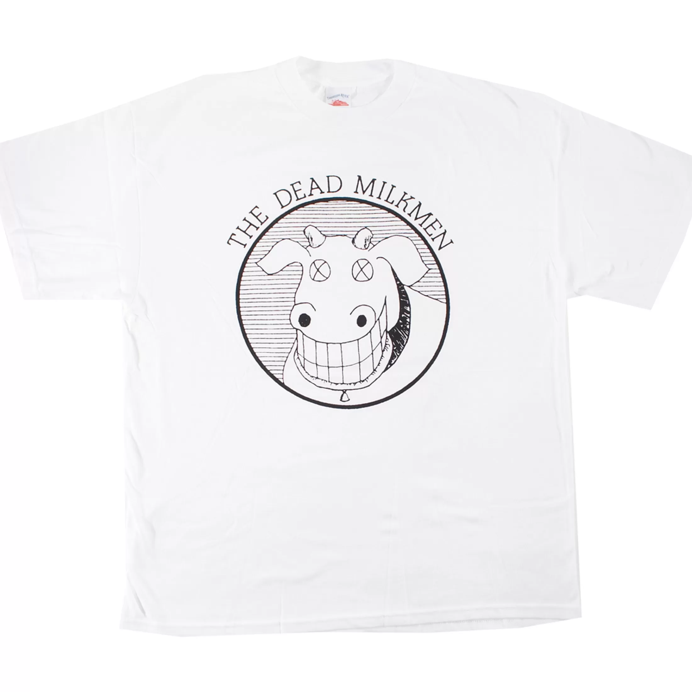 T-Shirt | The Dead Milkmen<Liquid Blue Dead Milkmen Cow Logo White T-Shirt