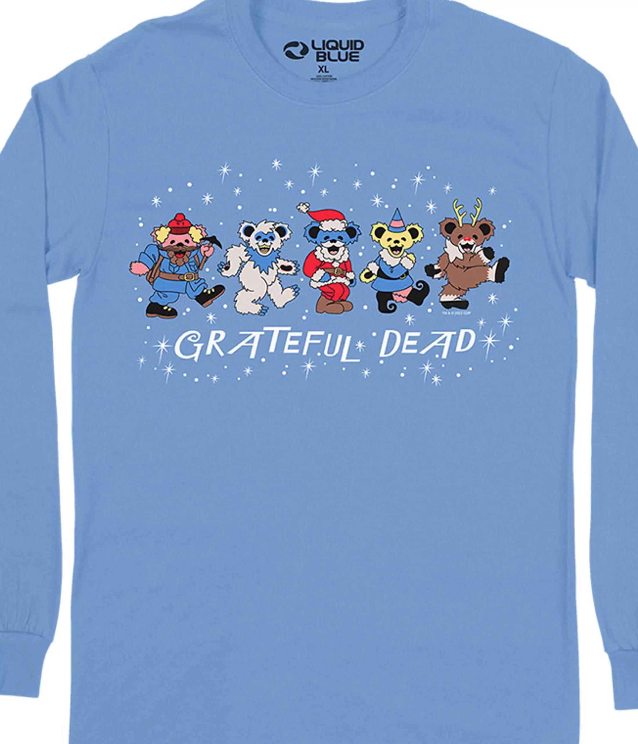 Long Sleeve | Dead Nose Reinbears<Liquid Blue Dead Nose Reinbears Long Sleeve T-Shirt