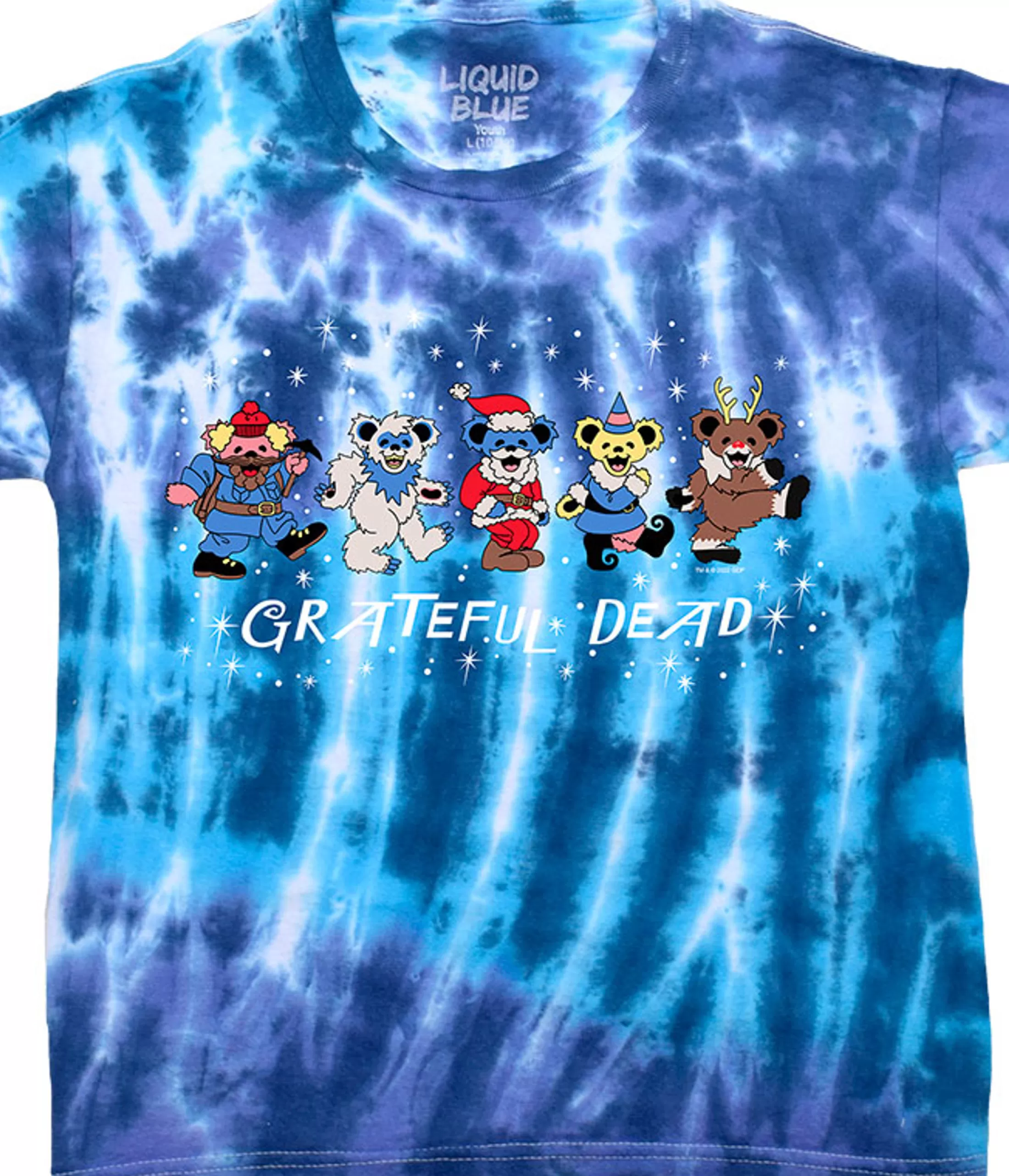 Youth | Dead Nose Reinbears<Liquid Blue Dead Nose Reinbears Youth Tie-Dye T-Shirt