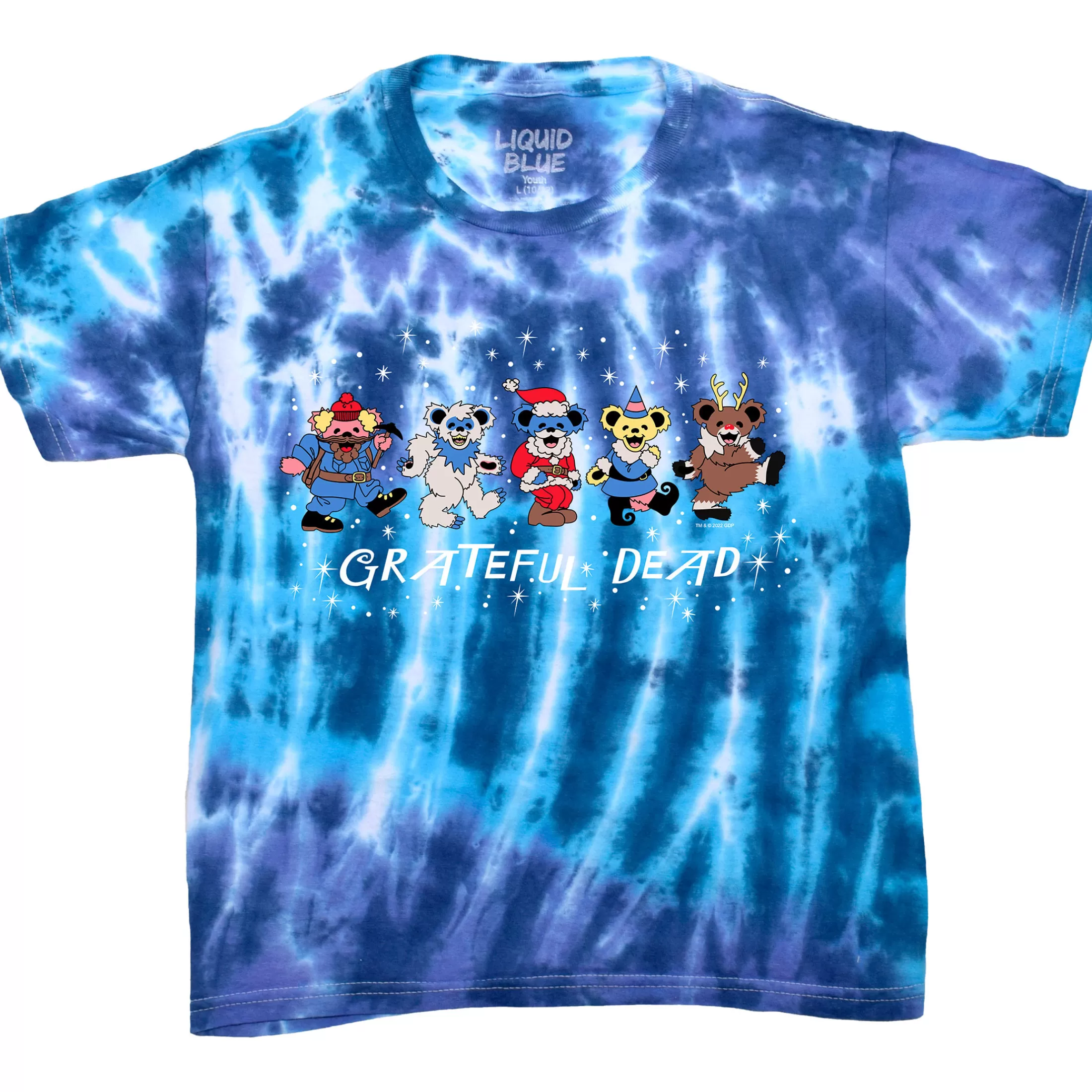 Youth | Dead Nose Reinbears<Liquid Blue Dead Nose Reinbears Youth Tie-Dye T-Shirt