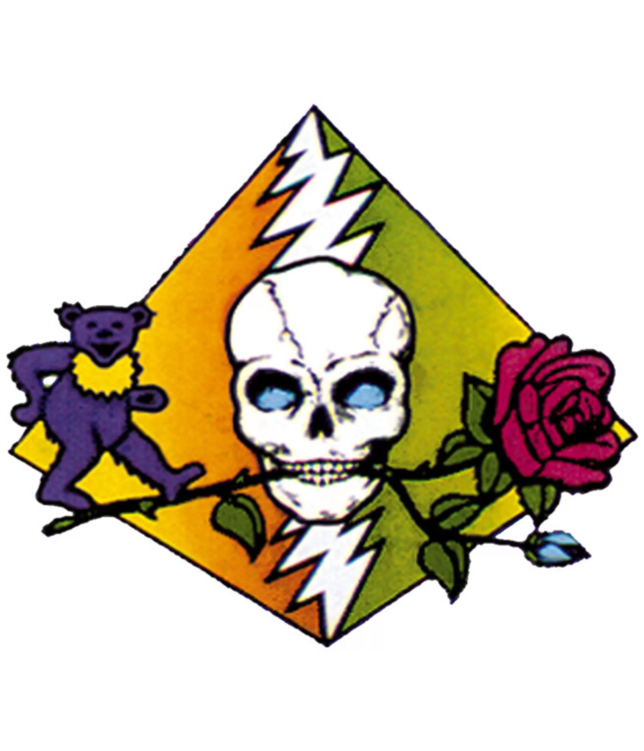 Grateful Dead | Classic<Liquid Blue Dead Pyramid Sticker