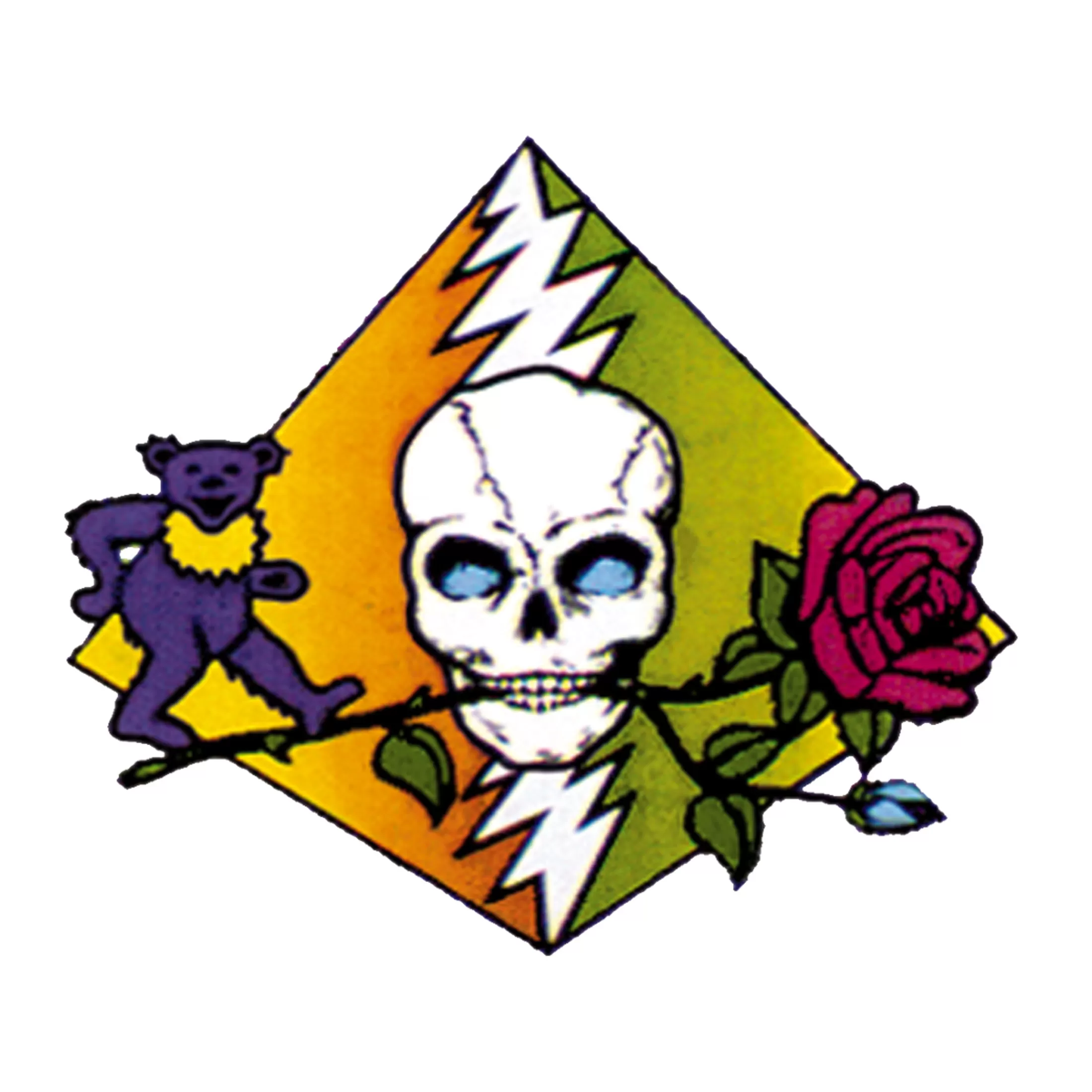 Grateful Dead | Classic<Liquid Blue Dead Pyramid Sticker