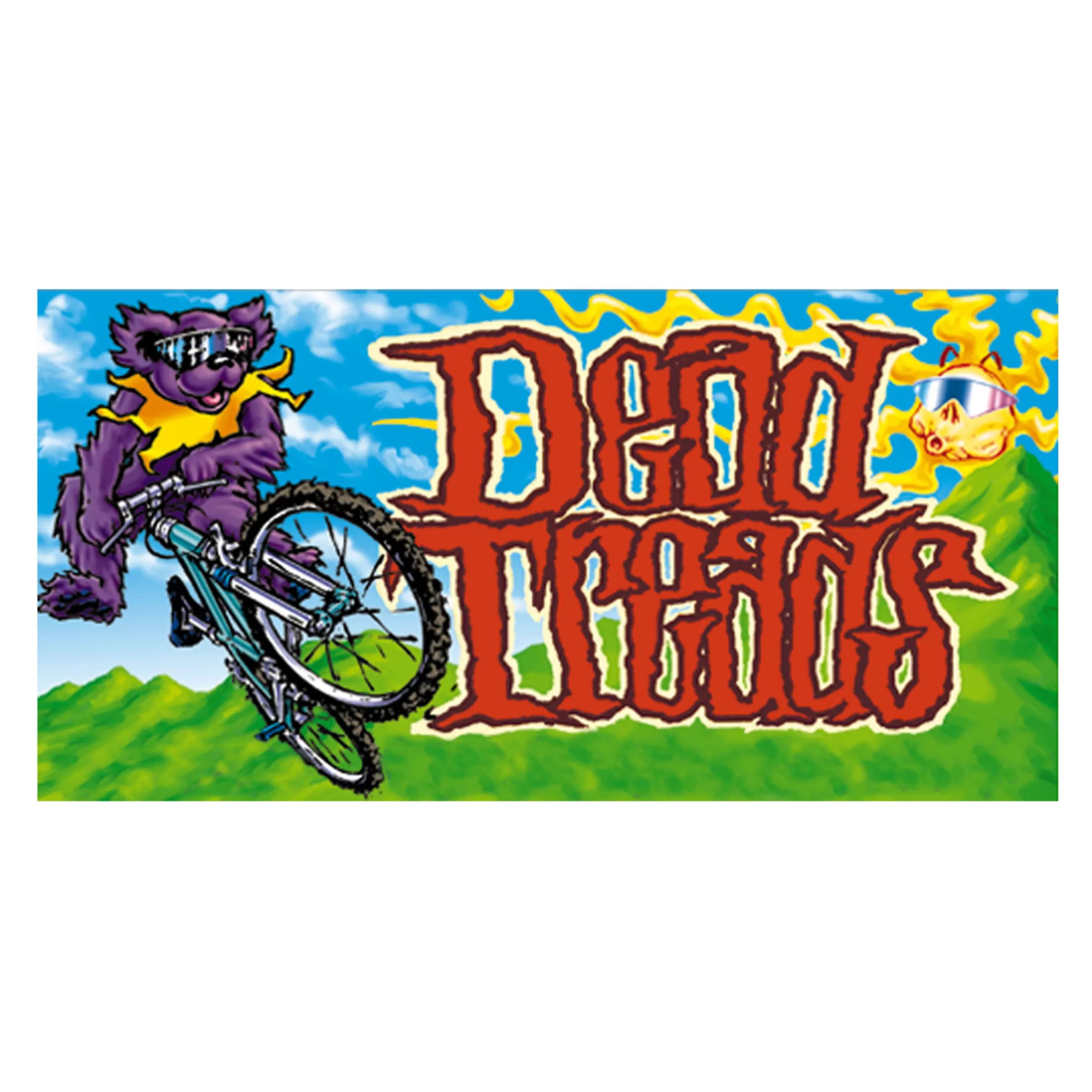 Grateful Dead<Liquid Blue Dead Treads Sticker